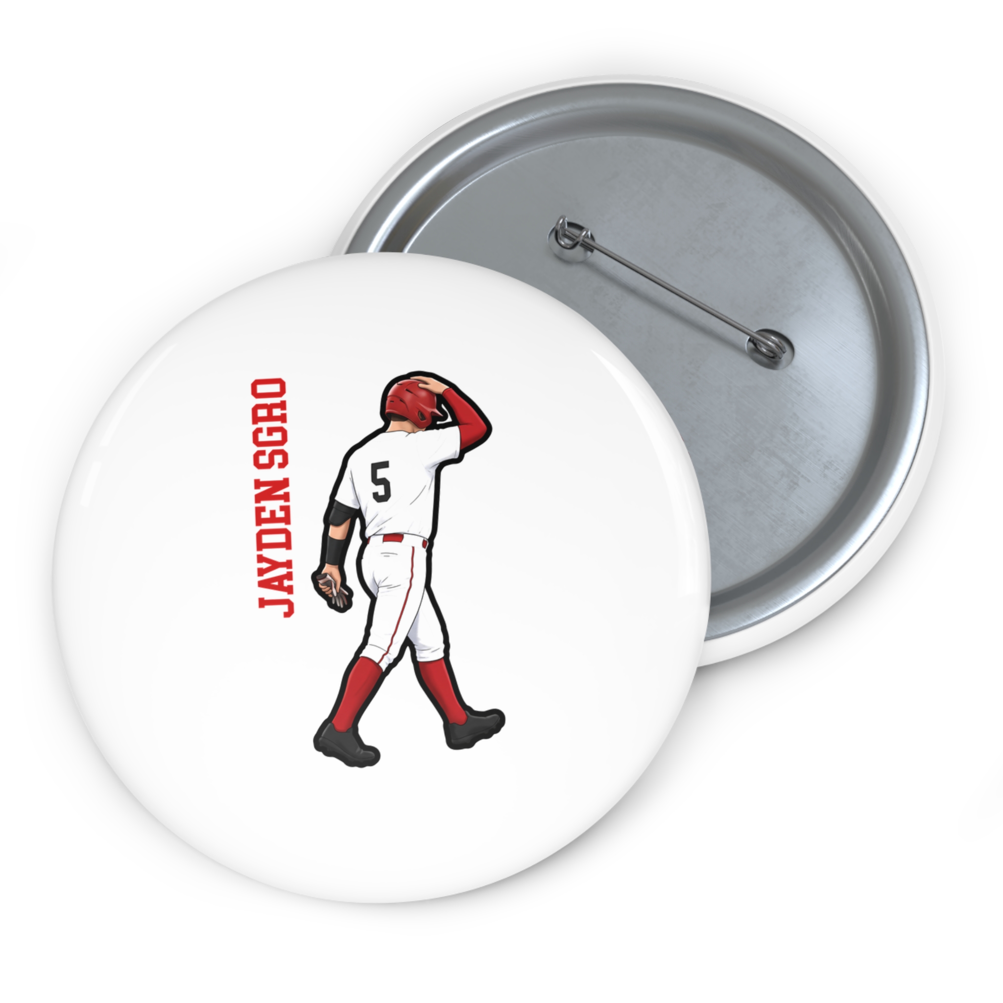Game Day Pin — character_name_vertical in Classic