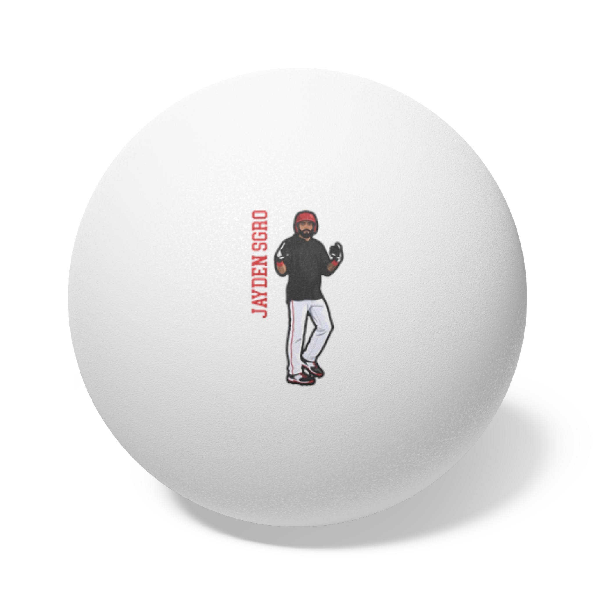Ping Pong Balls, 6 pcs — character_name_vertical in White