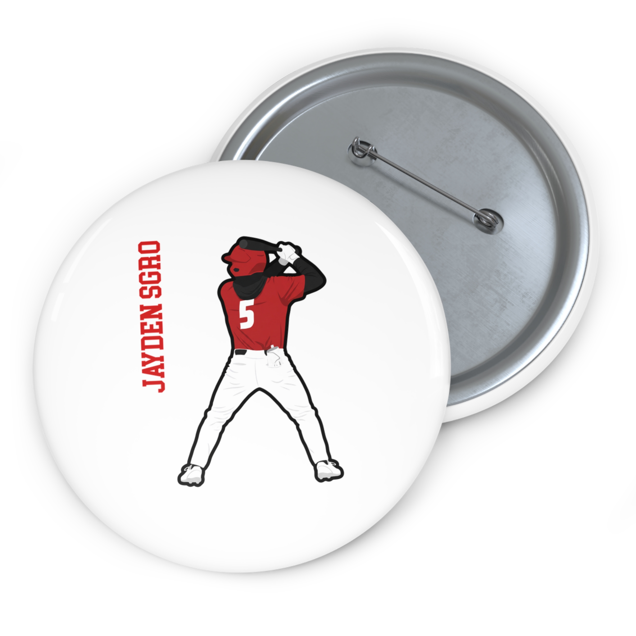 Game Day Pin — character_name_vertical in Classic