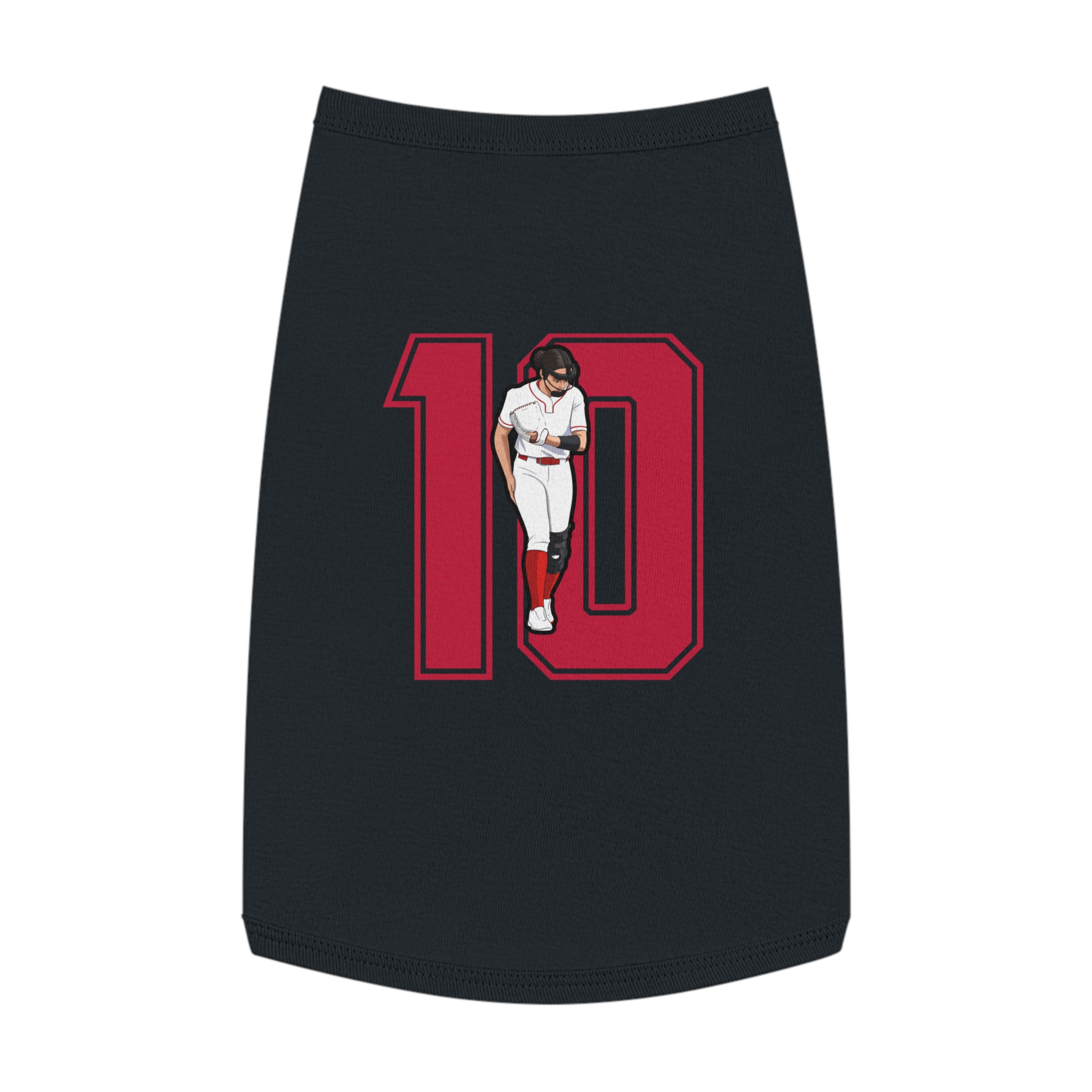 Pet Tank Top — character_number in Black