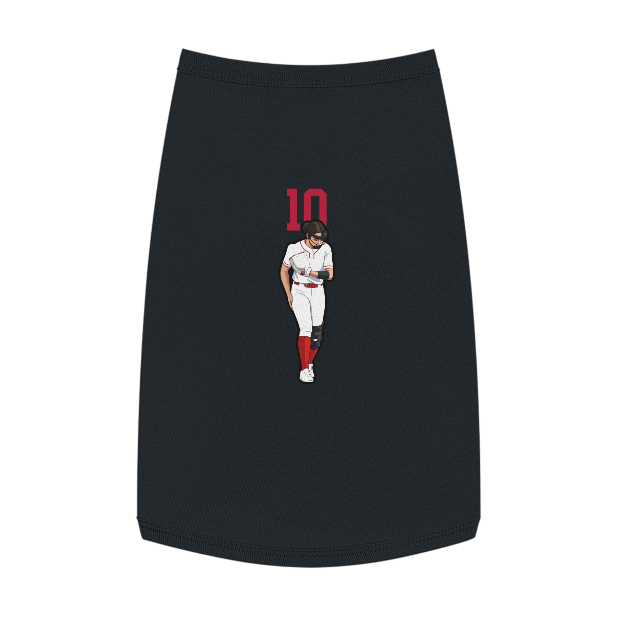 Pet Tank Top — character_number_top in Black