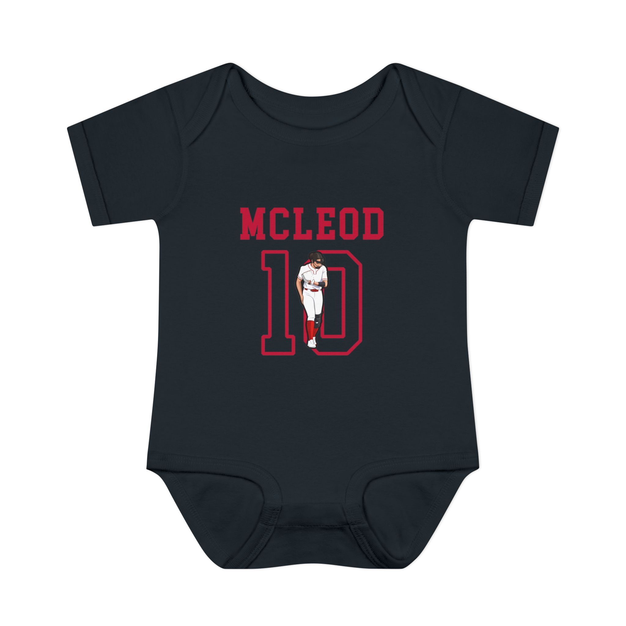 Baby Onesie — character_shirsey in Black