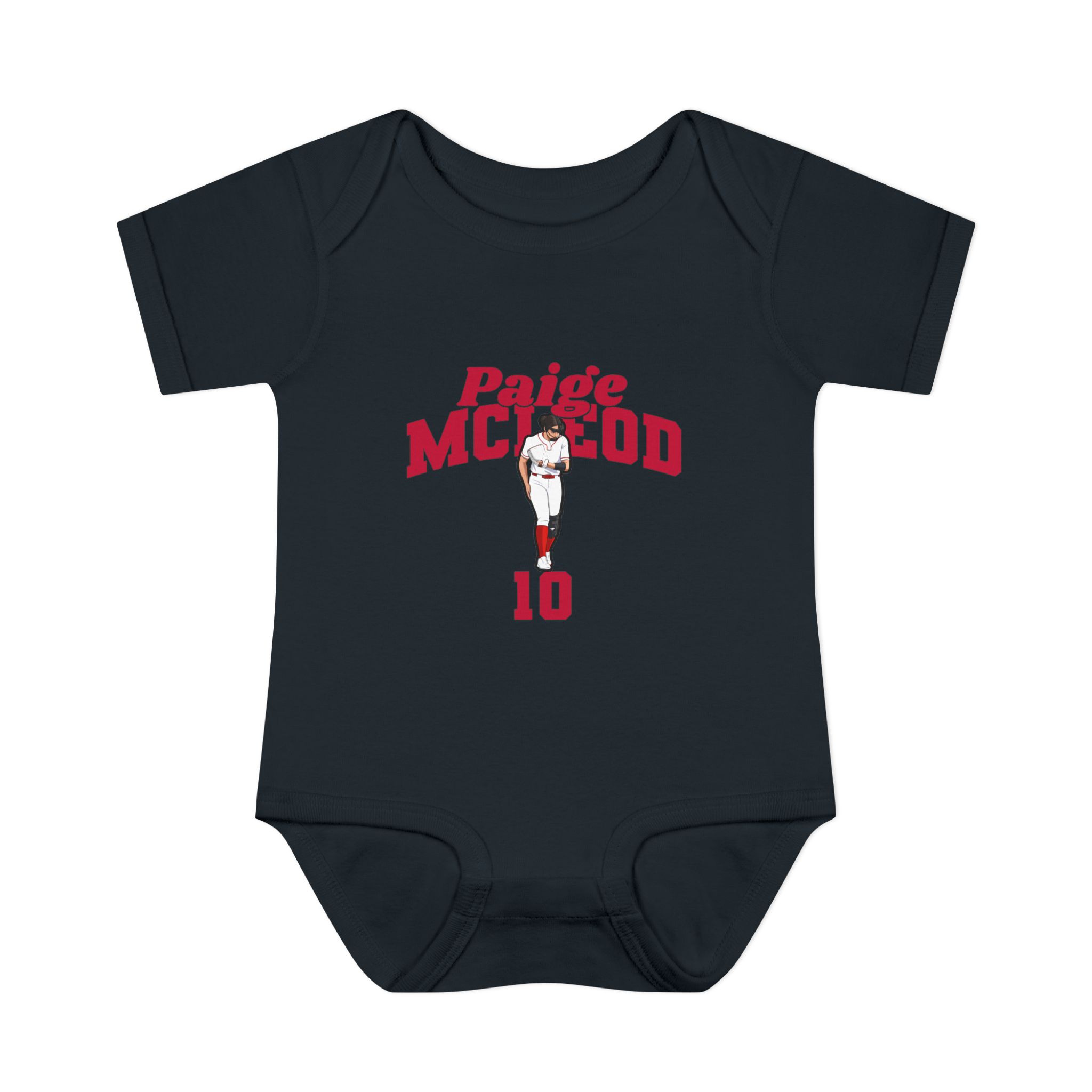 Baby Onesie — character_signature_arch in Black