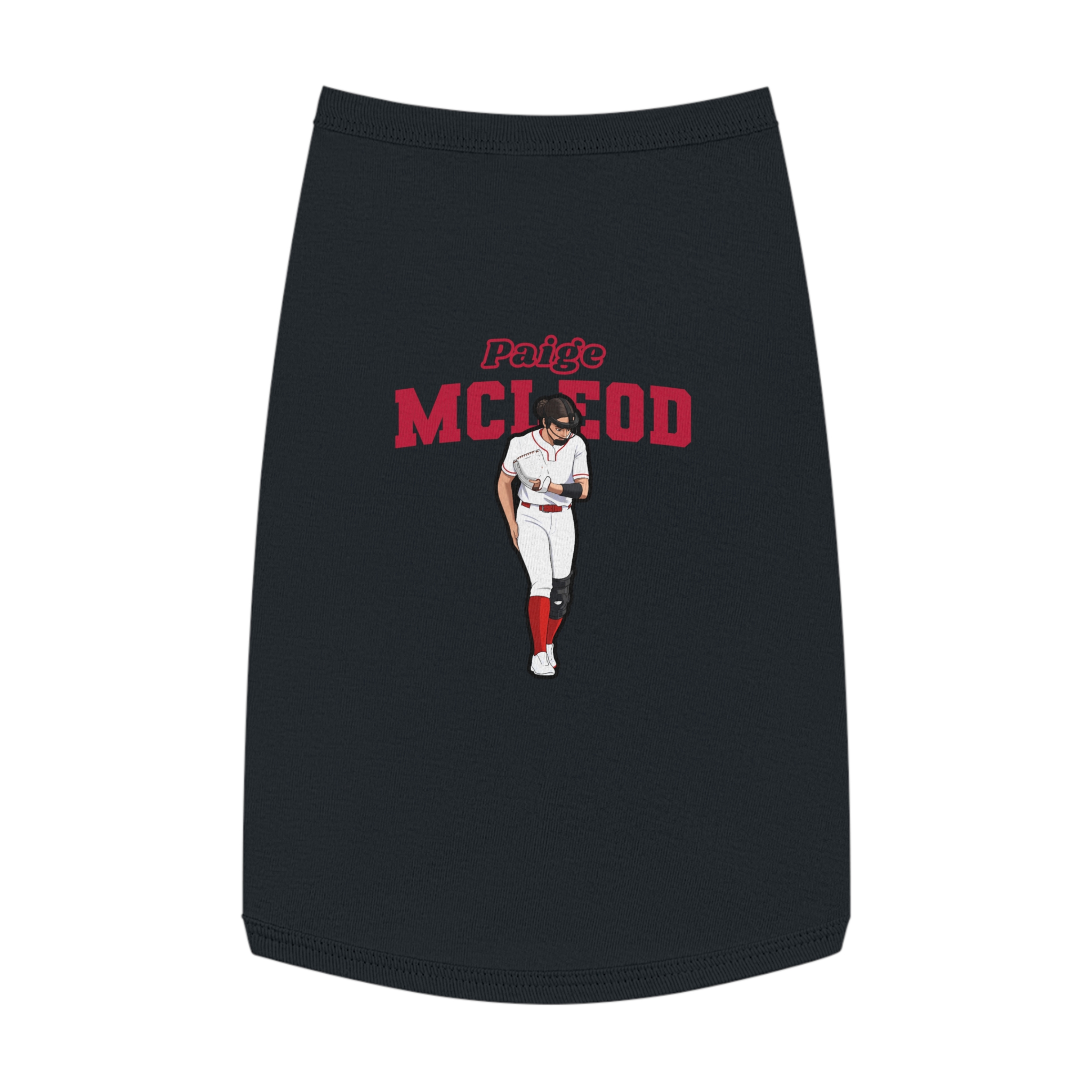 Pet Tank Top — character_name_arch in Black