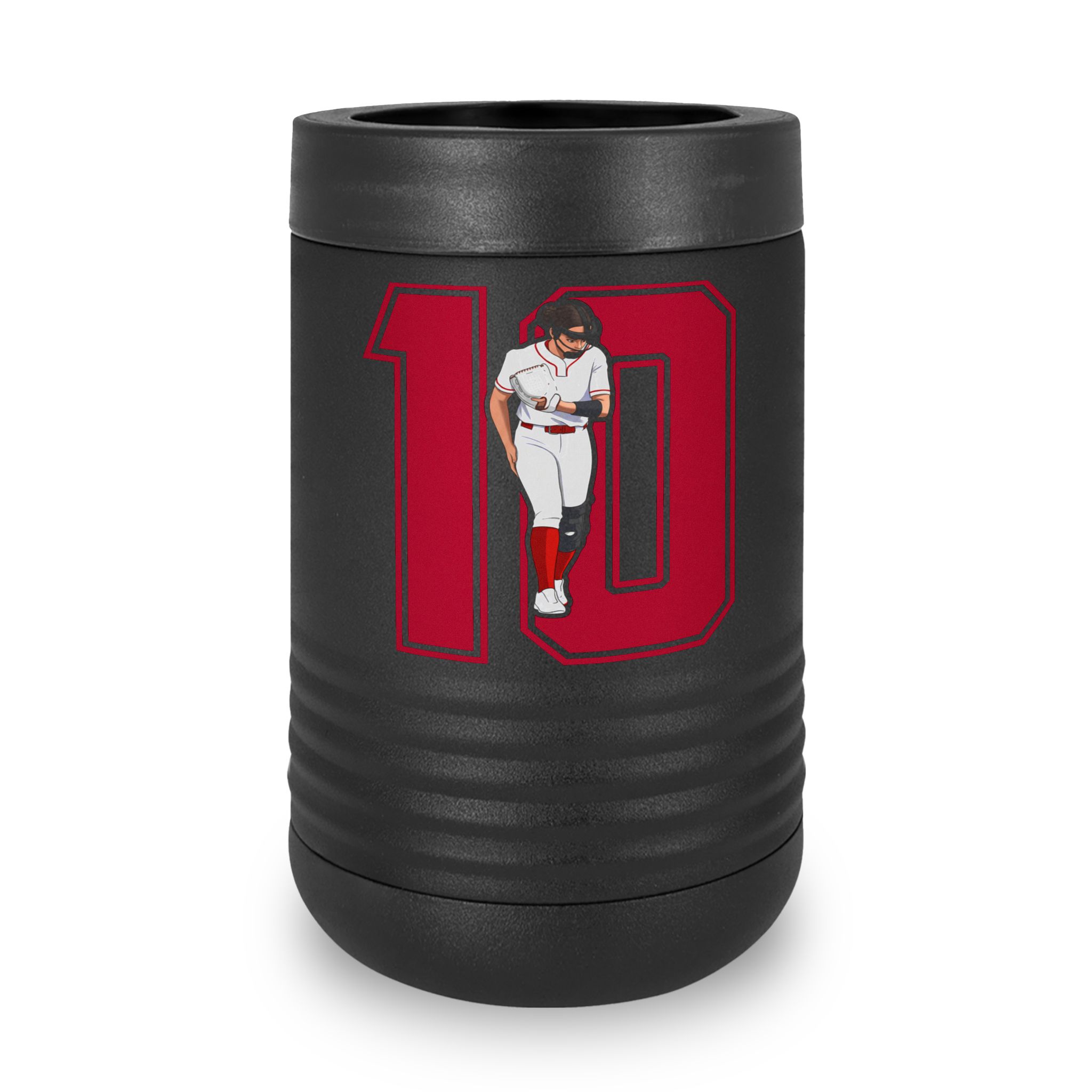 Stainless Can Cooler — character_number in Black