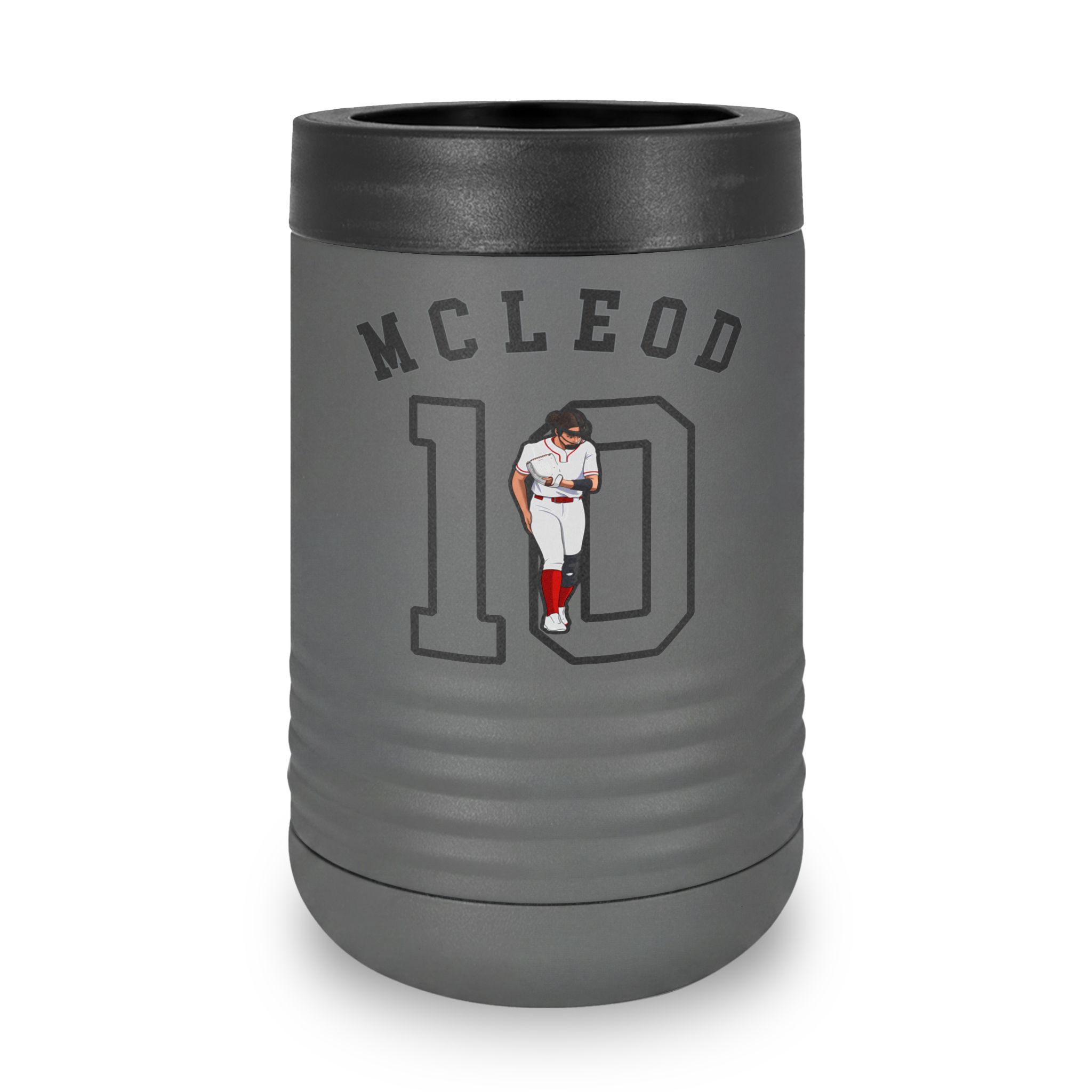 Stainless Can Cooler — character_shirsey_arch in Grey