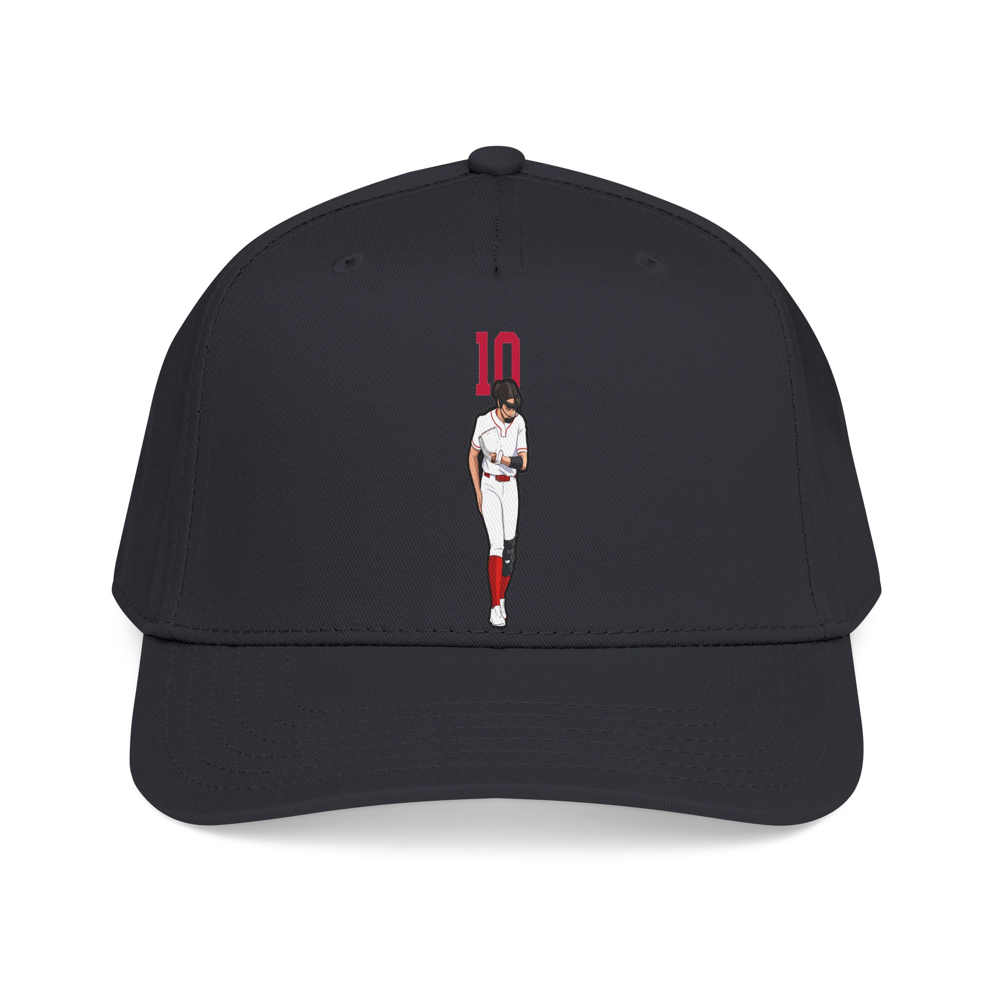 Baseball Cap — character_number_top in Black