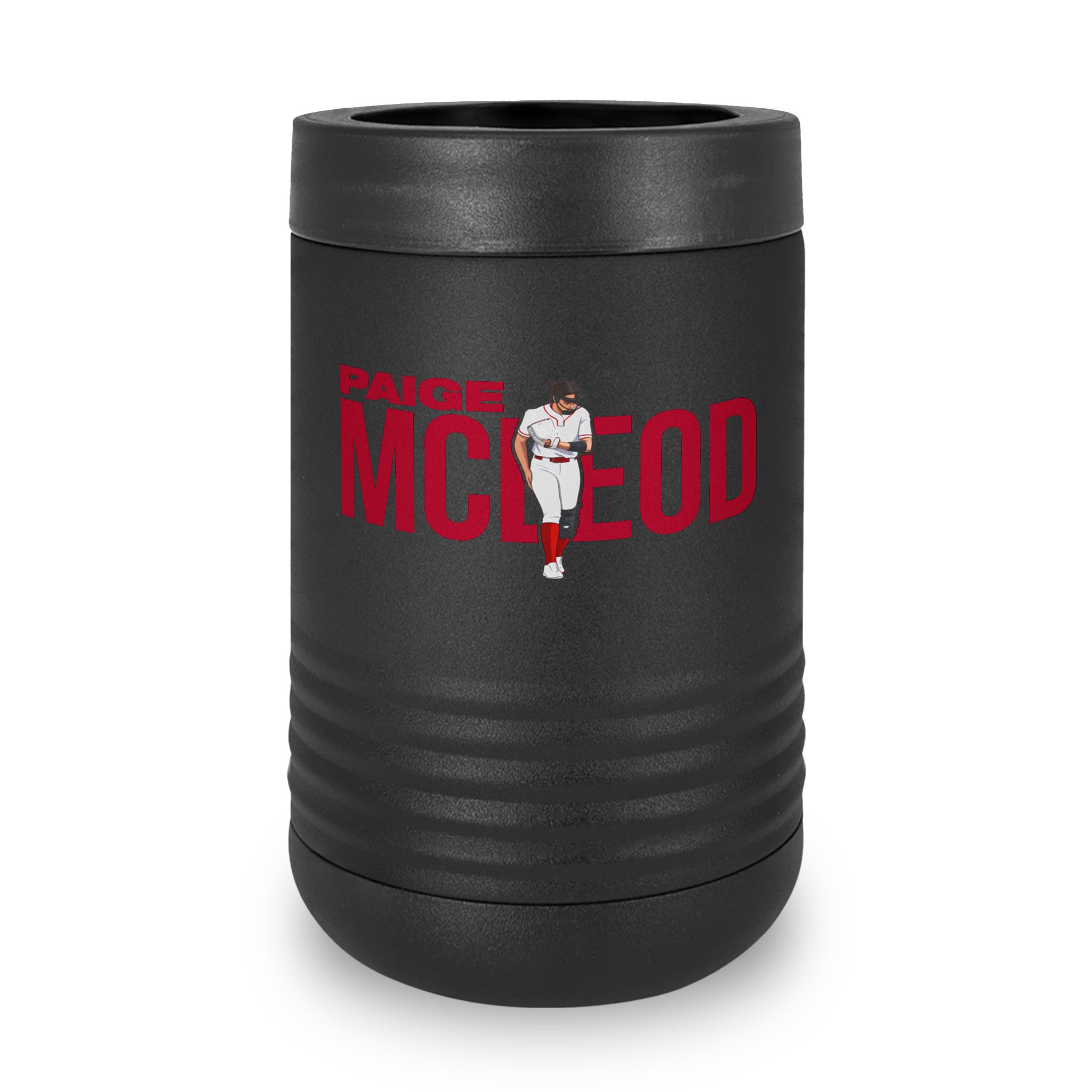 Stainless Can Cooler — character_player_name in Black
