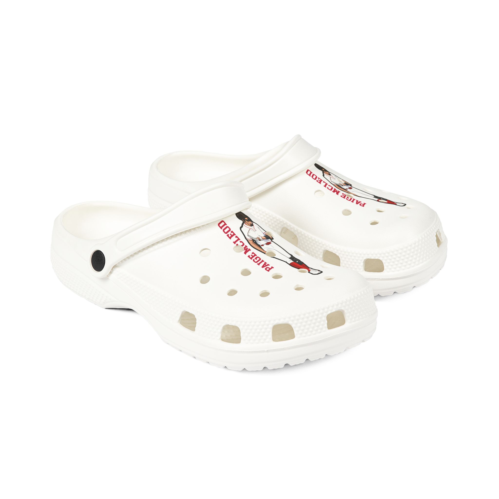 Rubber Clogs — character_name_vertical in White