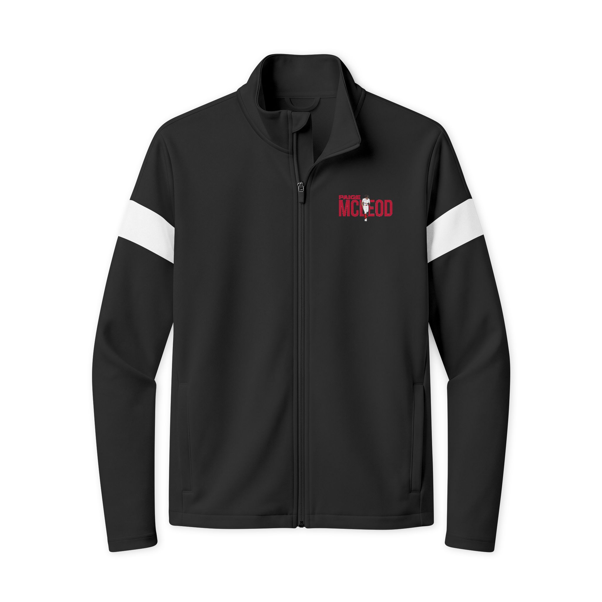 Travel Full-Zip Jacket — character_player_name in Black/ White