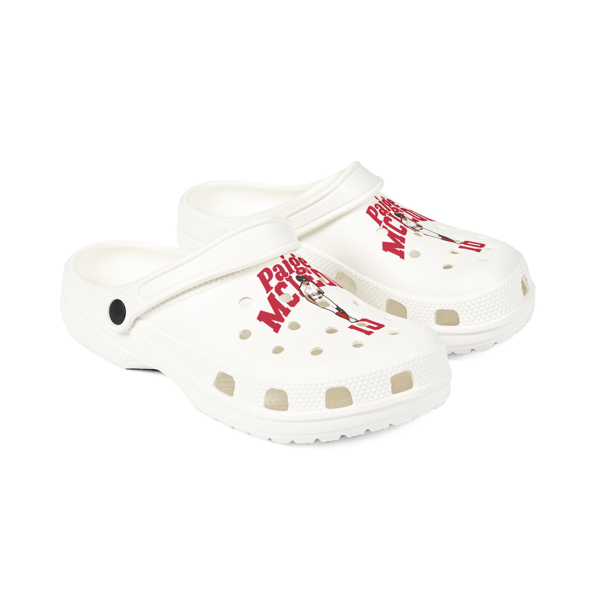 Rubber Clogs — character_signature_arch in White