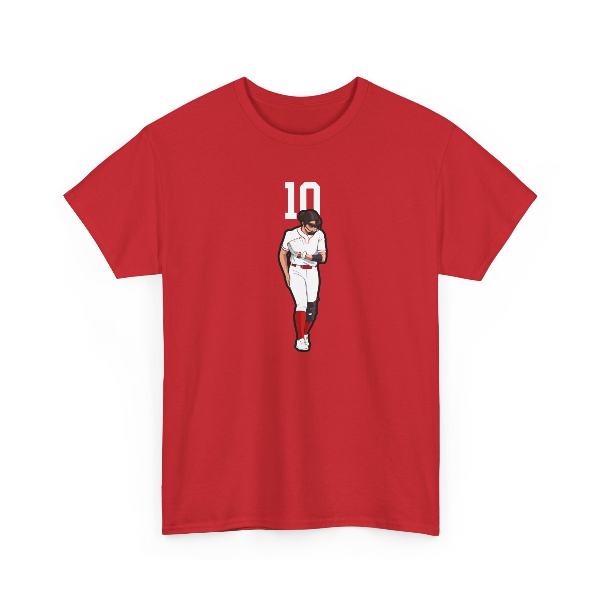 Tee — character_number_top in Red