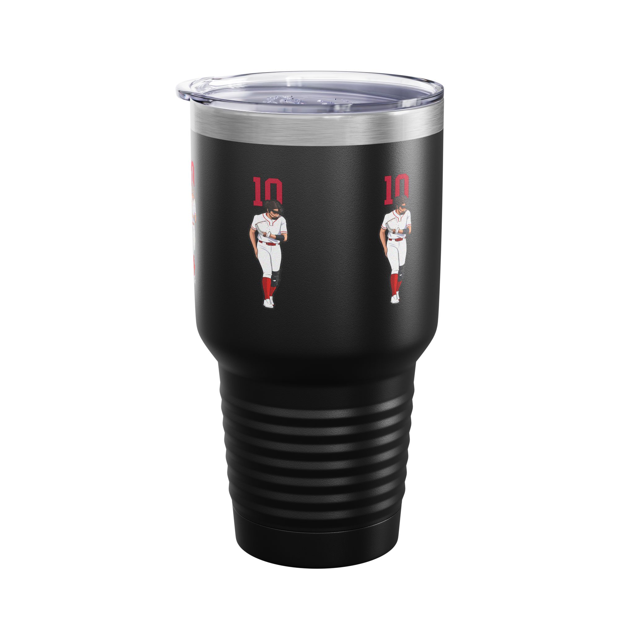 30oz Tumbler — character_number_top in Black