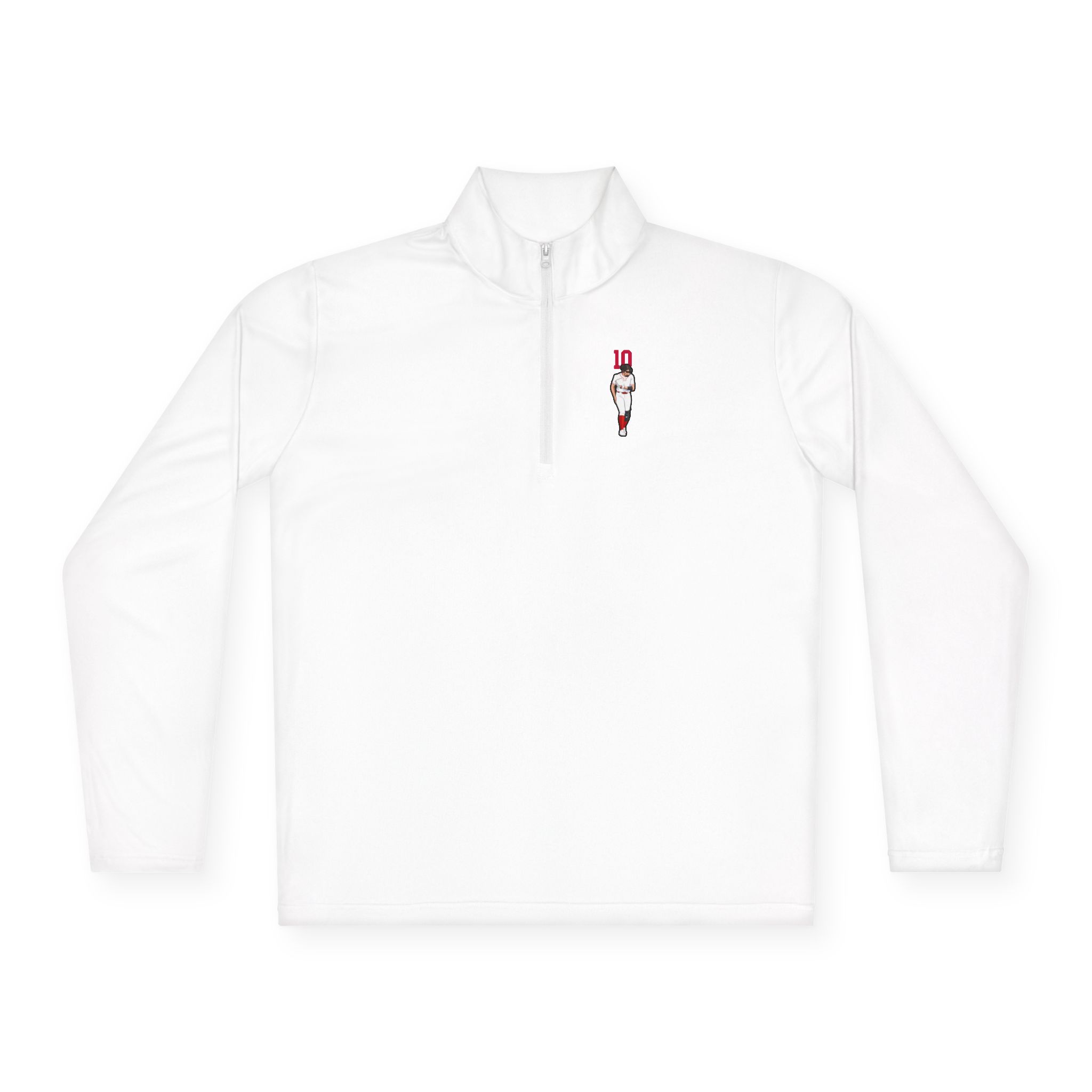 Q-Zip Pullover — character_number_top in White
