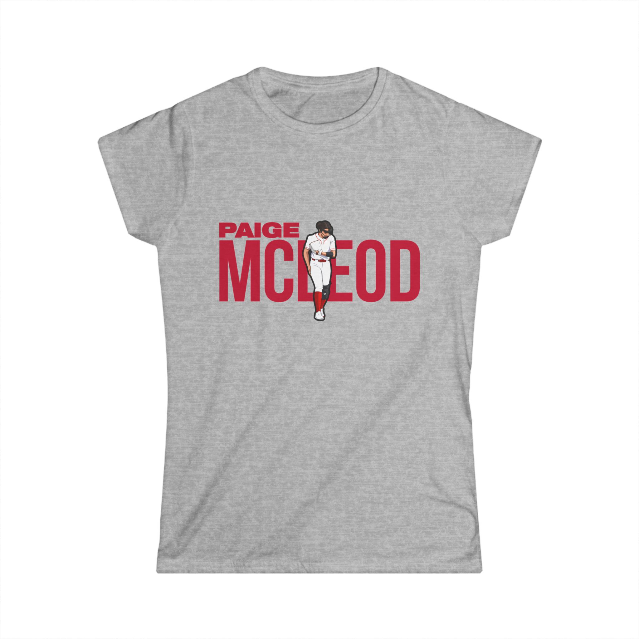 Women's Softstyle Tee — character_player_name in Grey