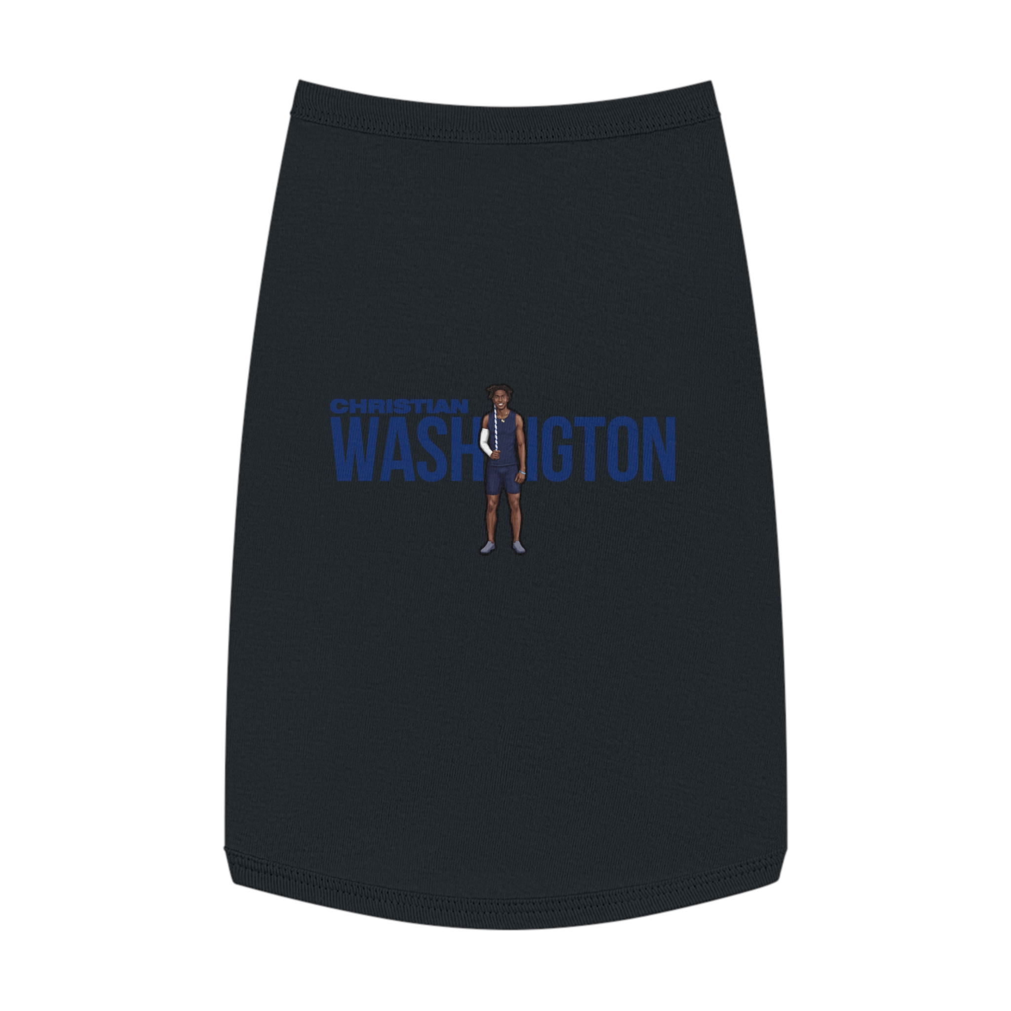 Pet Tank Top — character_player_name in White
