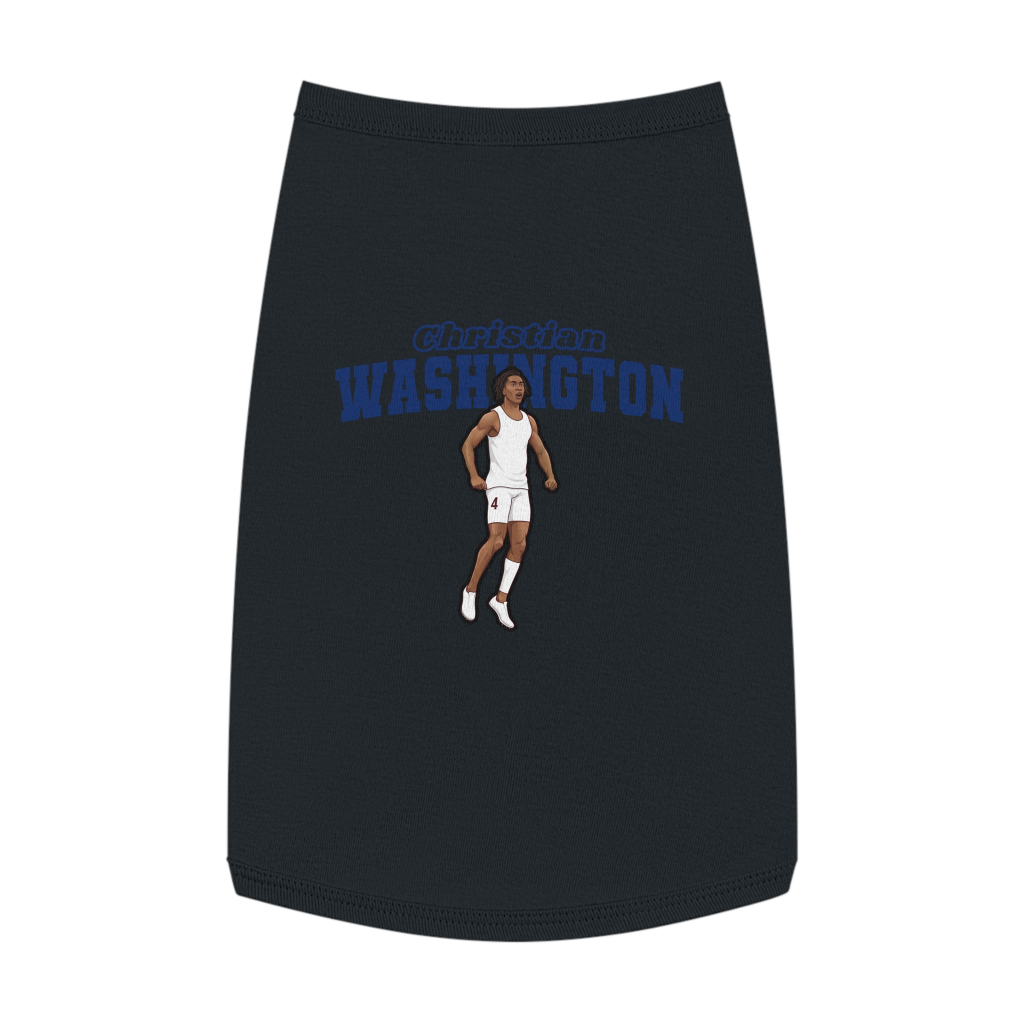Pet Tank Top — character_name_arch in White