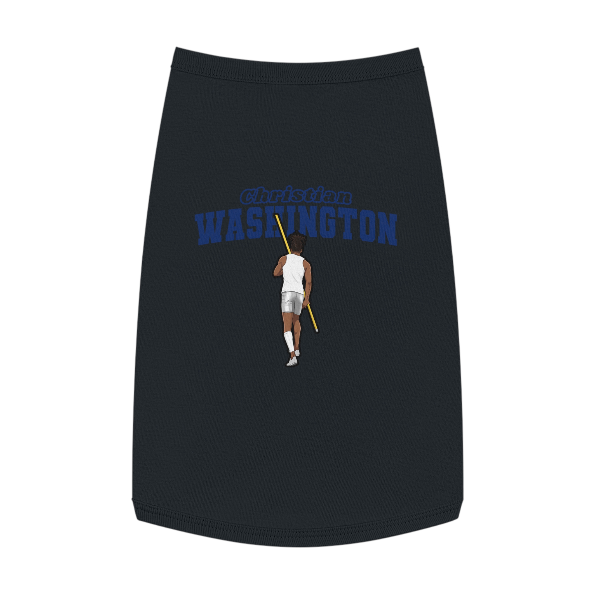 Pet Tank Top — character_name_arch in Black