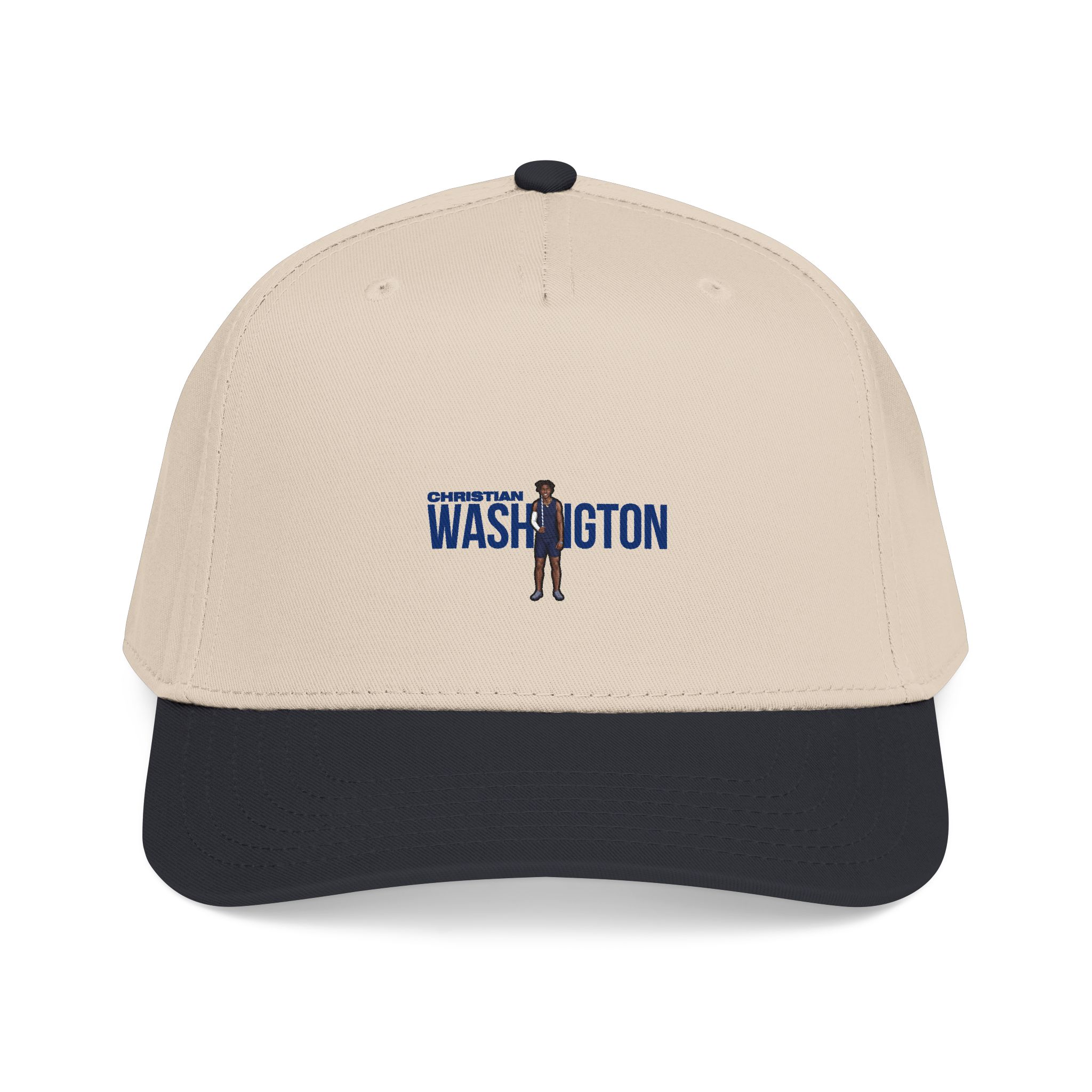 Baseball Cap — character_player_name in Black / Natural