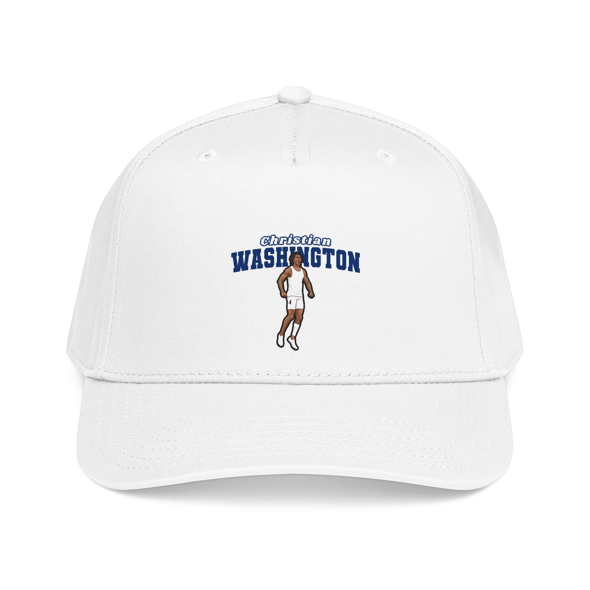 Baseball Cap — character_name_arch in White