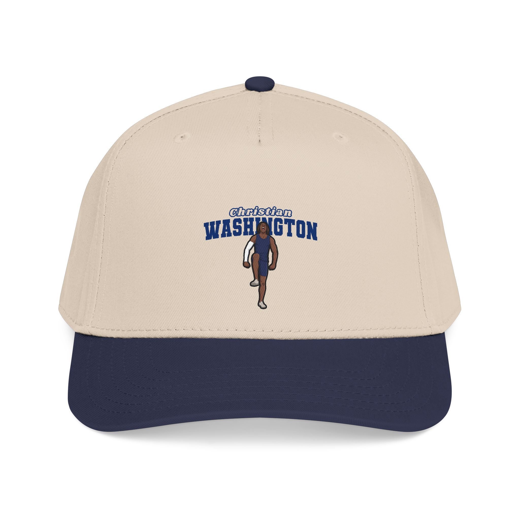 Baseball Cap — character_name_arch in Navy / Natural