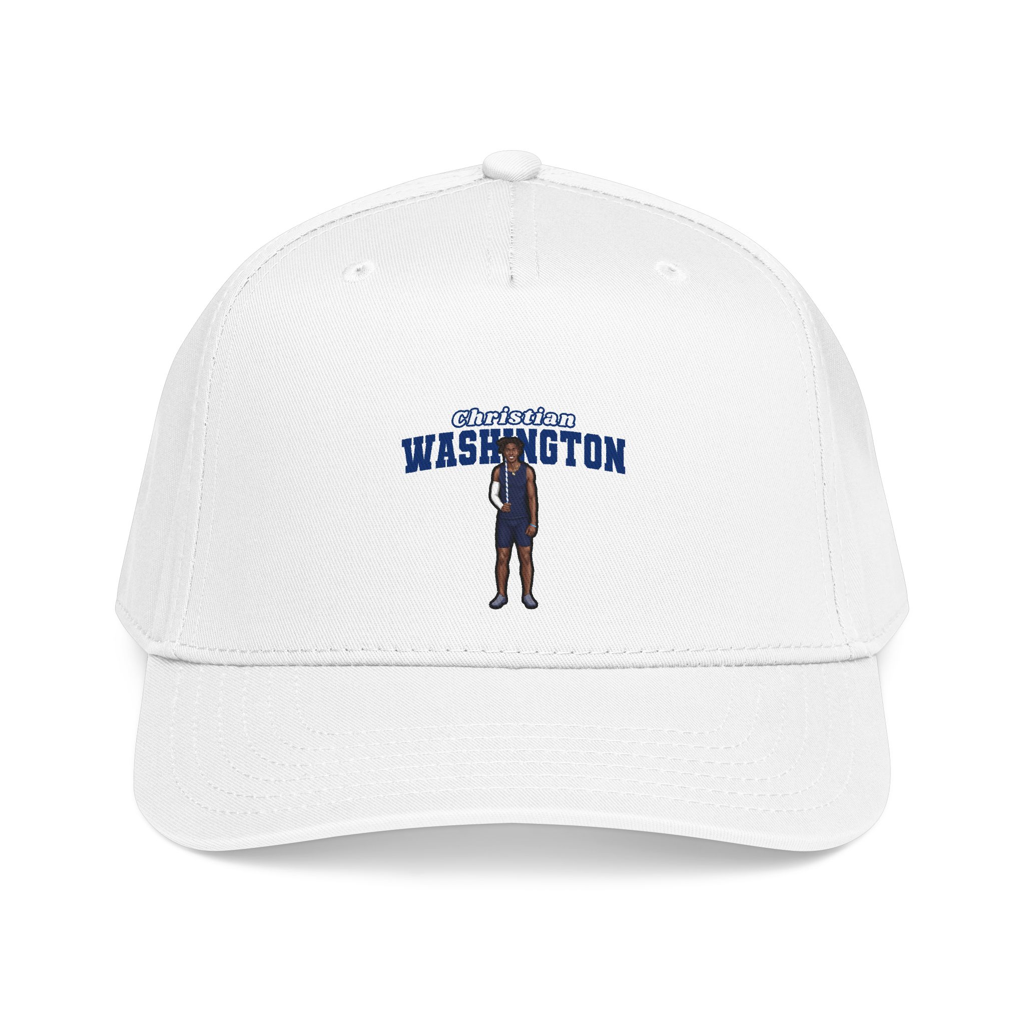 Baseball Cap — character_name_arch in White
