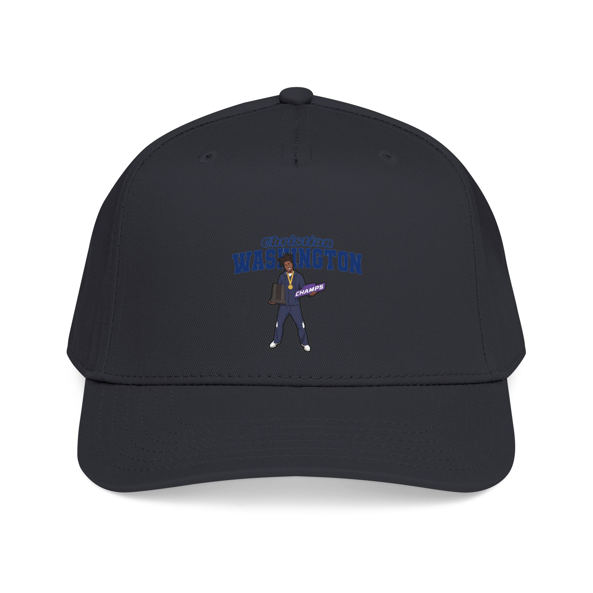 Baseball Cap — character_name_arch in Black