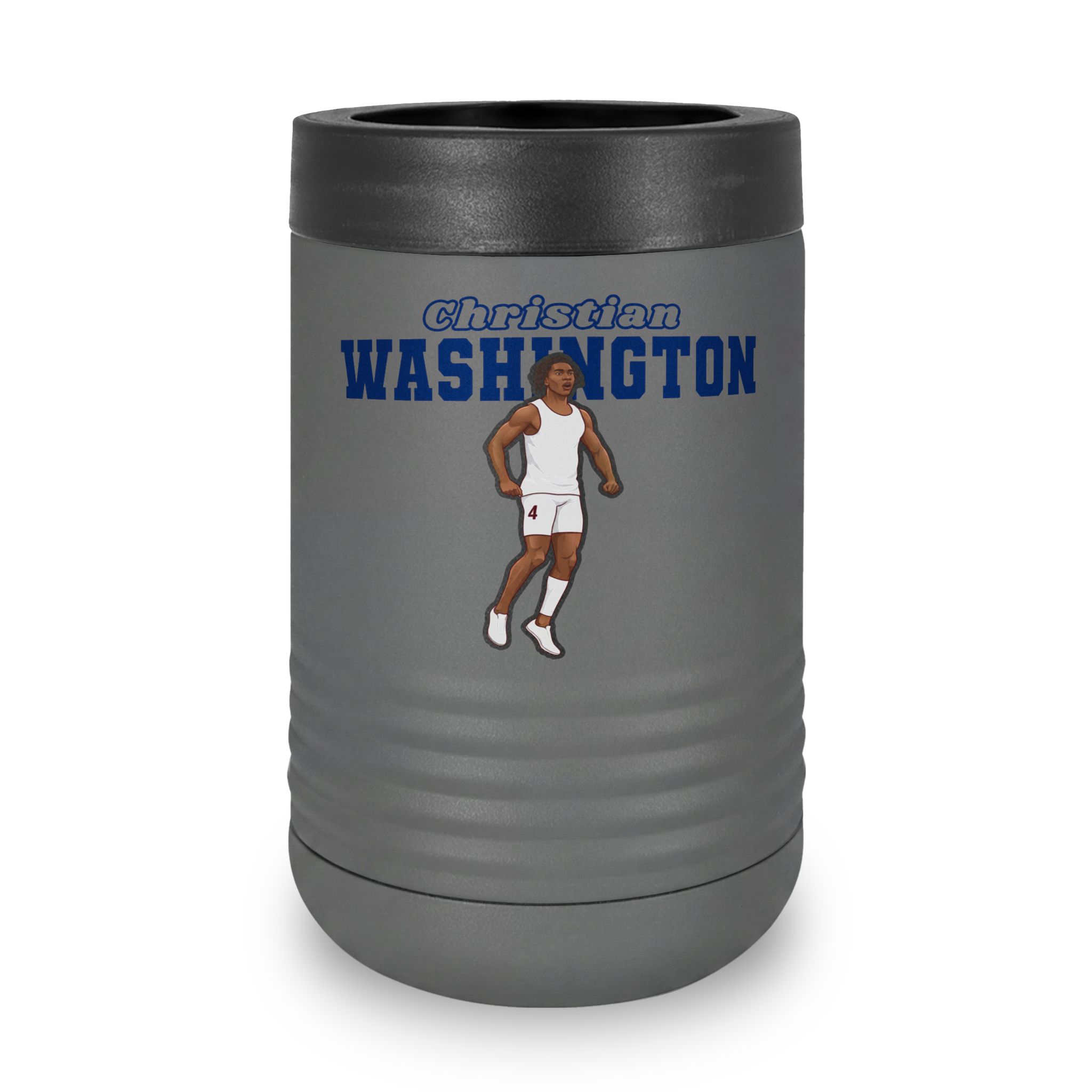 Stainless Can Cooler — character_name_arch in Grey