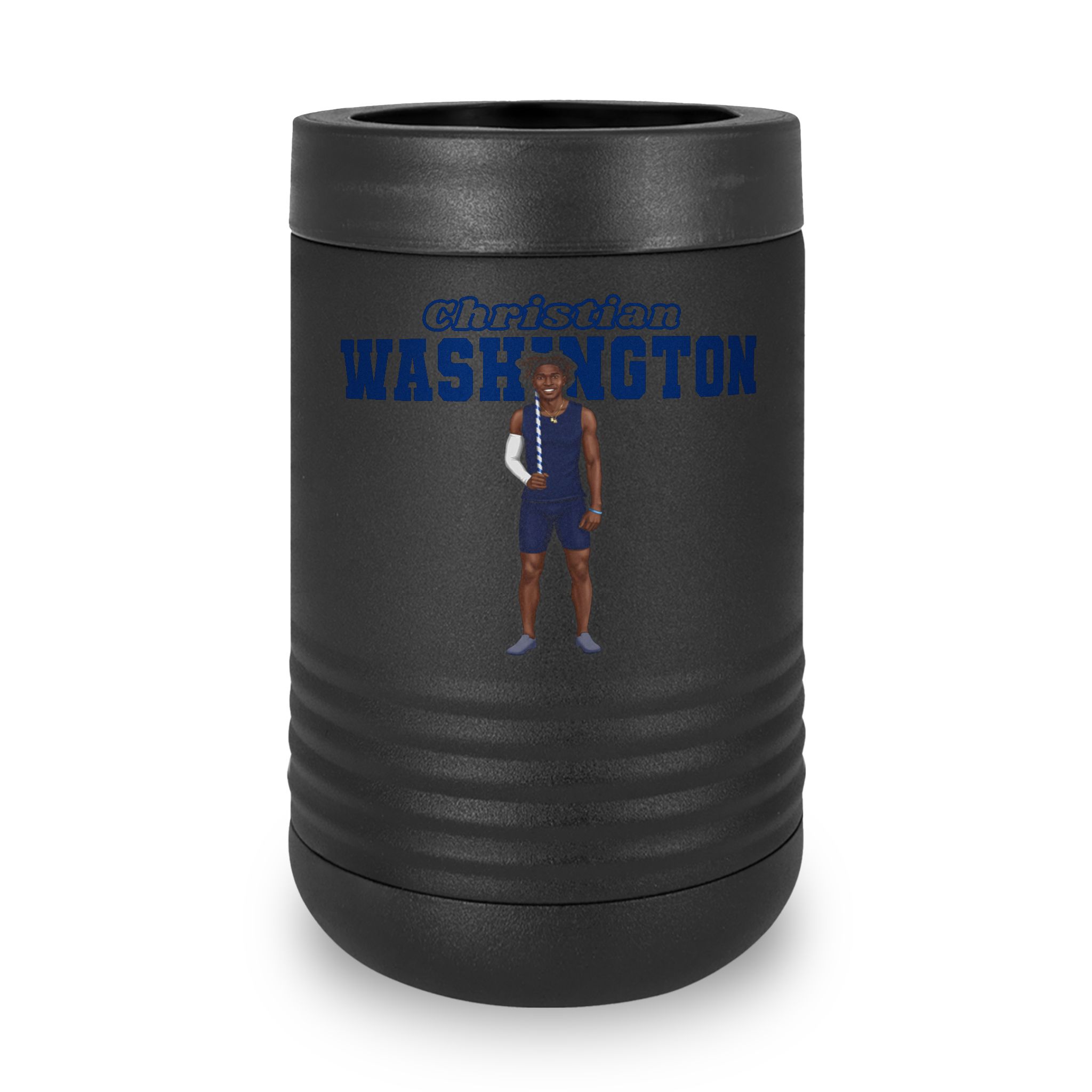 Stainless Can Cooler — character_name_arch in Black