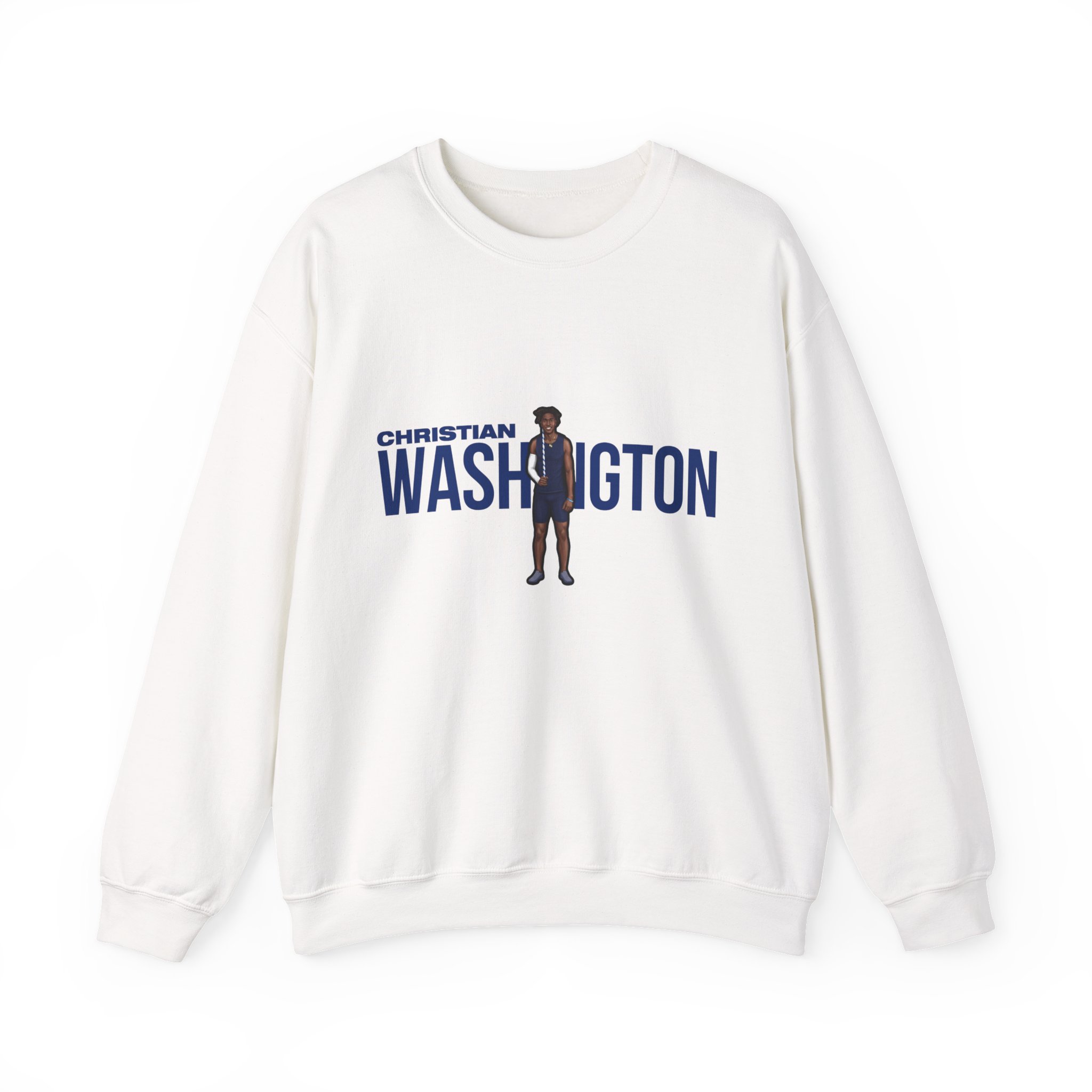 Crewneck Sweatshirt — character_player_name in White