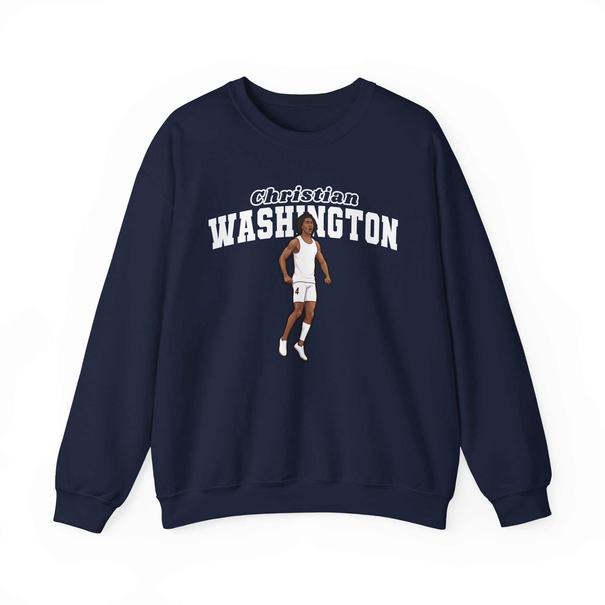 Crewneck Sweatshirt — character_name_arch in Navy