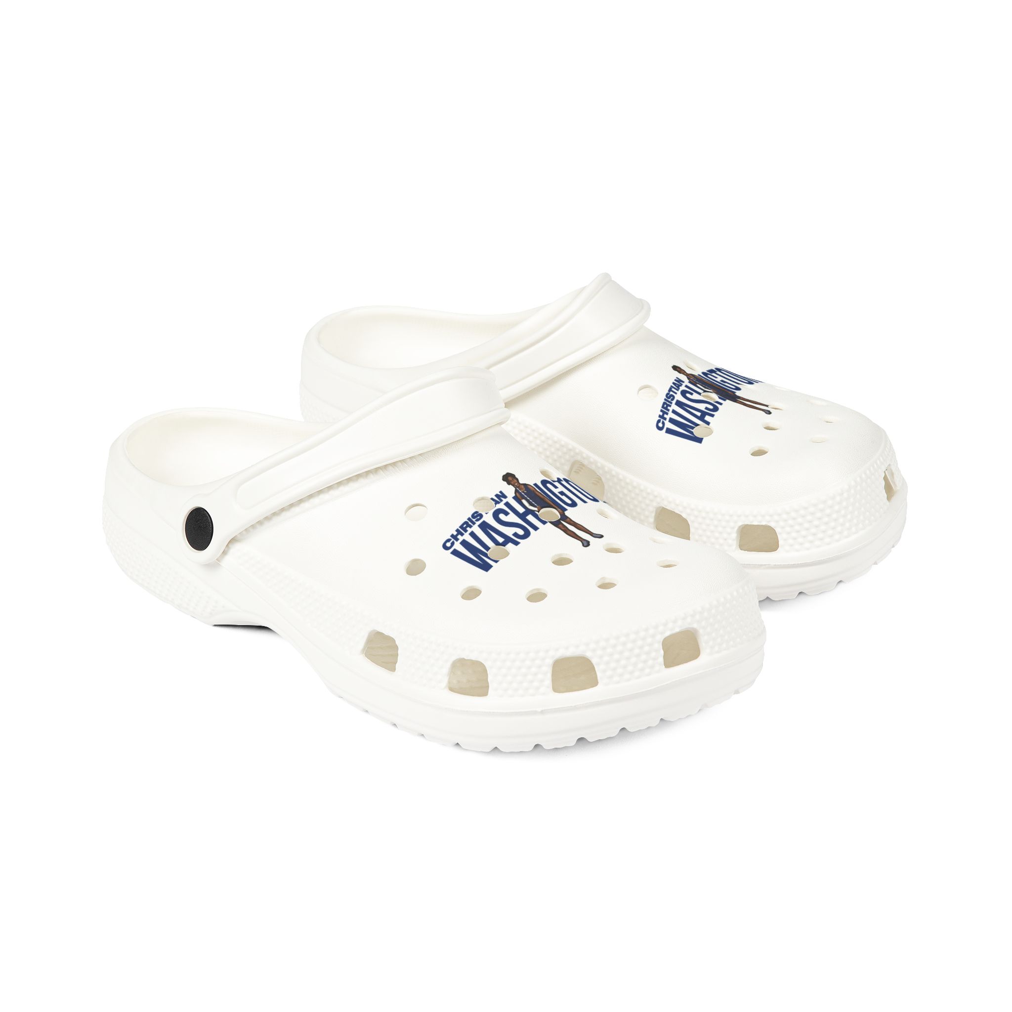 Rubber Clogs — character_player_name in White