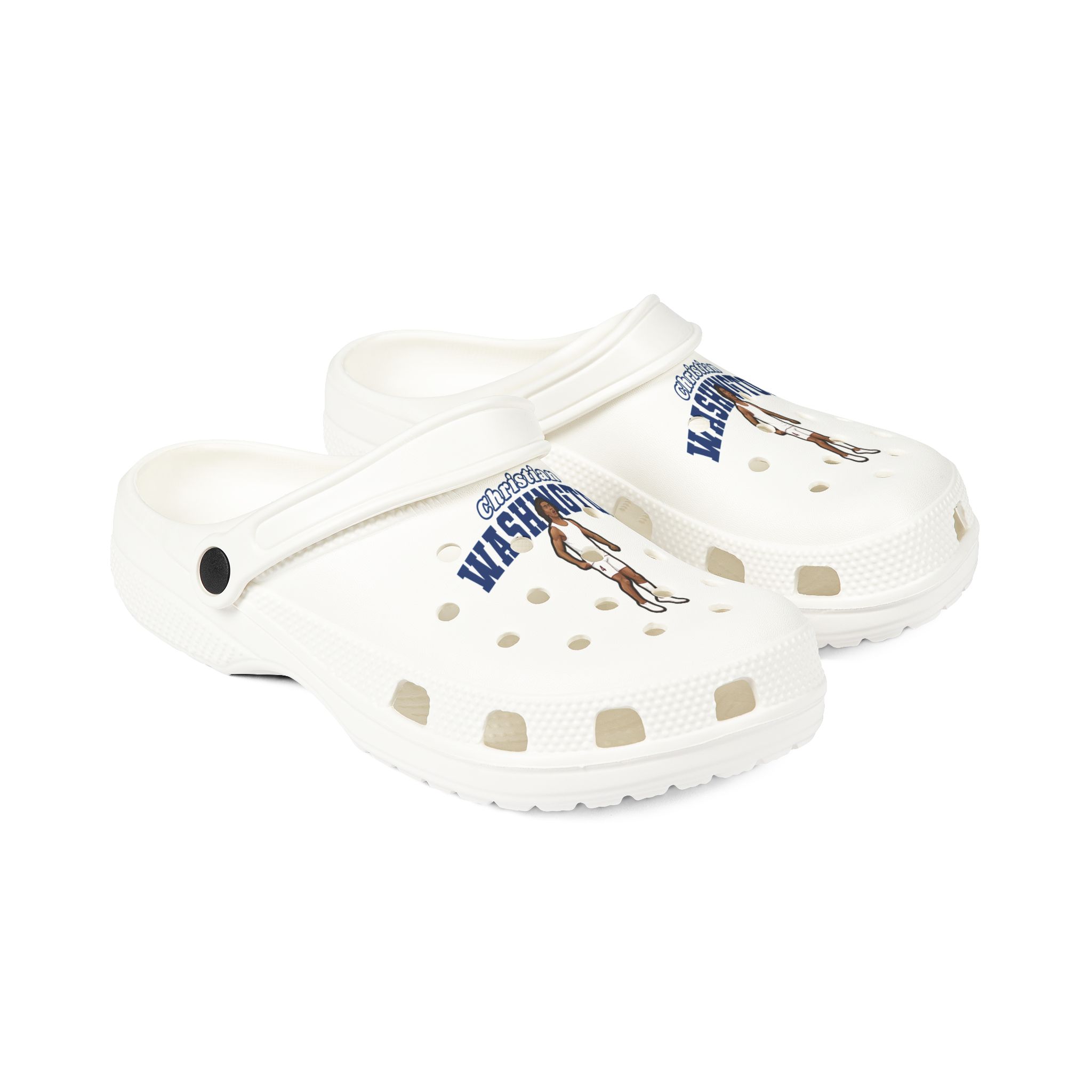 Rubber Clogs — character_name_arch in White