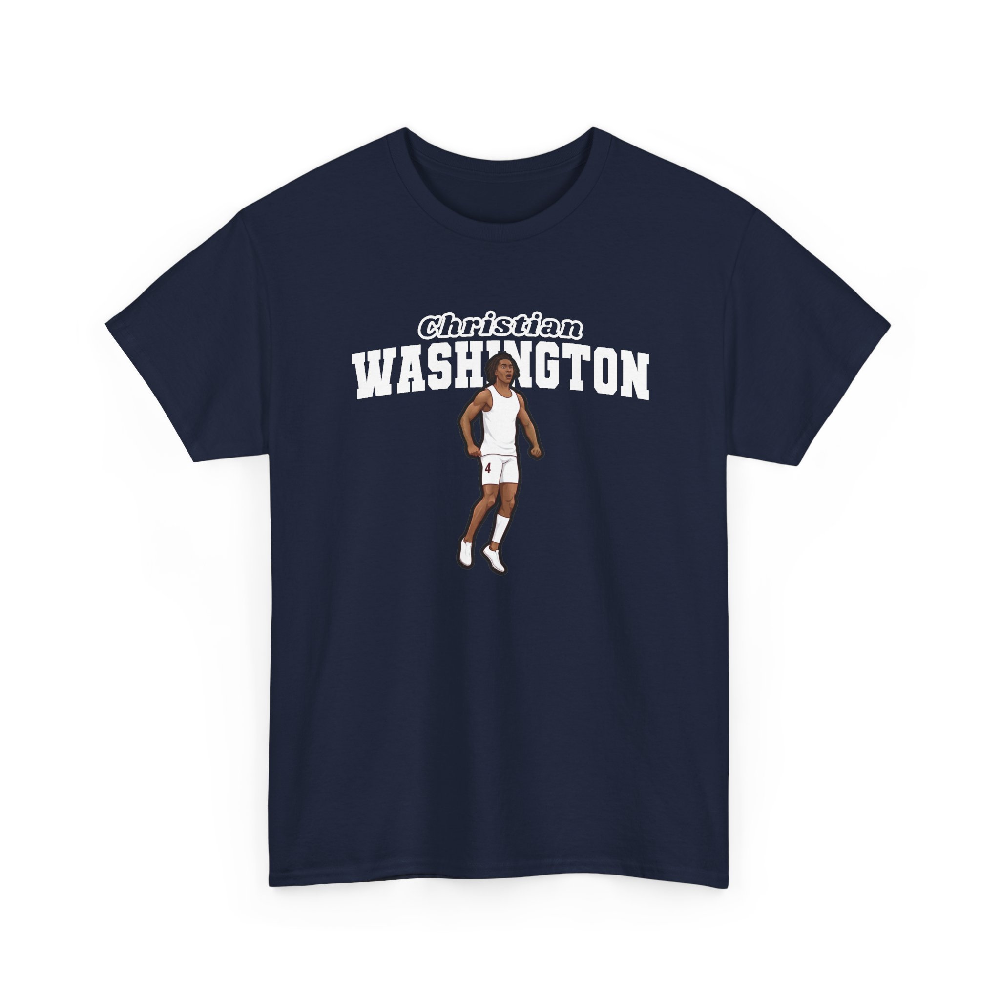 Tee — character_name_arch in Navy