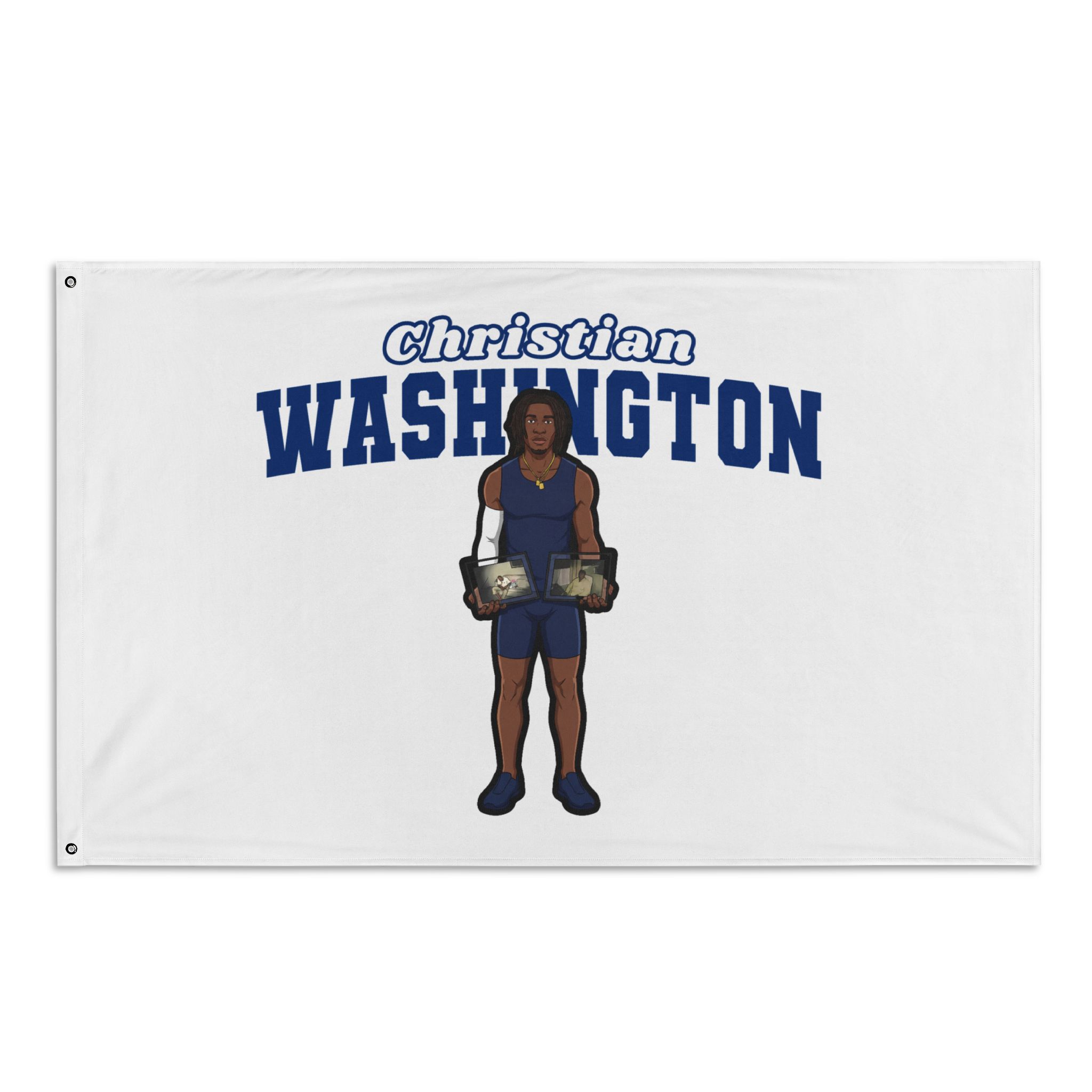 Flag (35 × 56 in) — character_name_arch in Classic