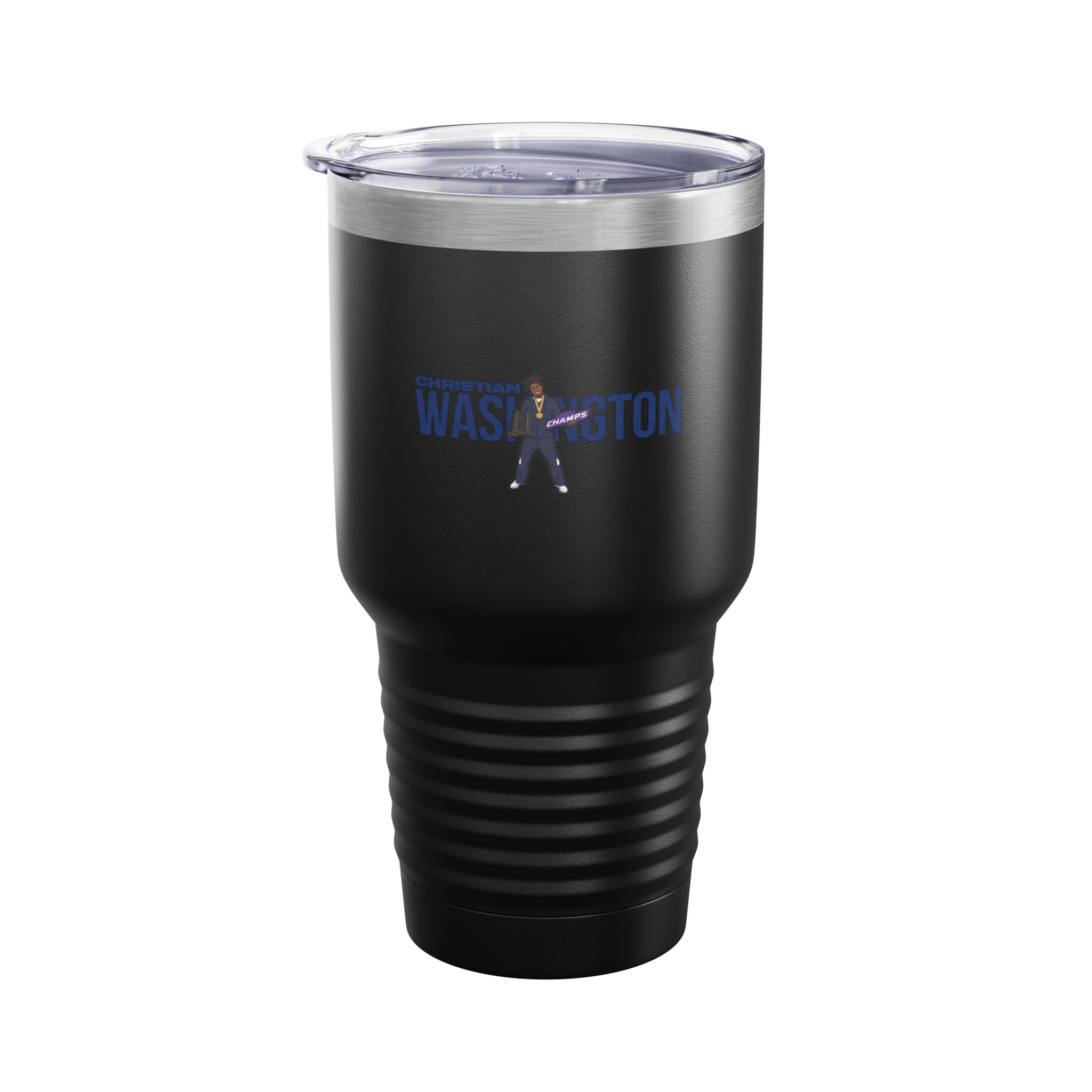 30oz Tumbler — character_player_name in Black