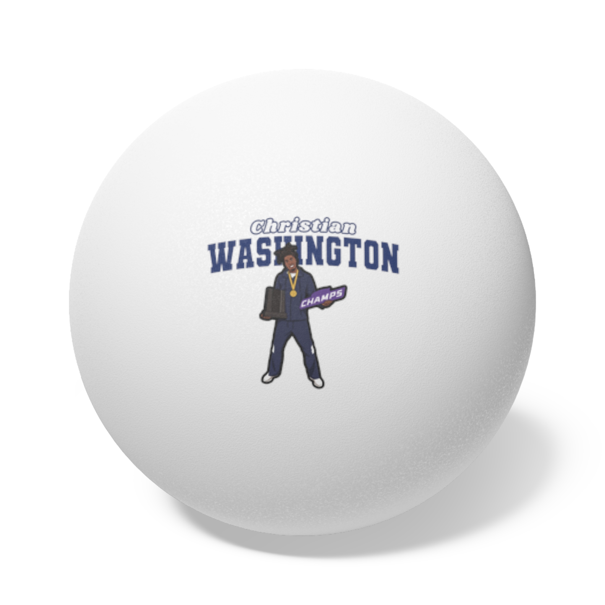 Ping Pong Balls, 6 pcs — character_name_arch in White