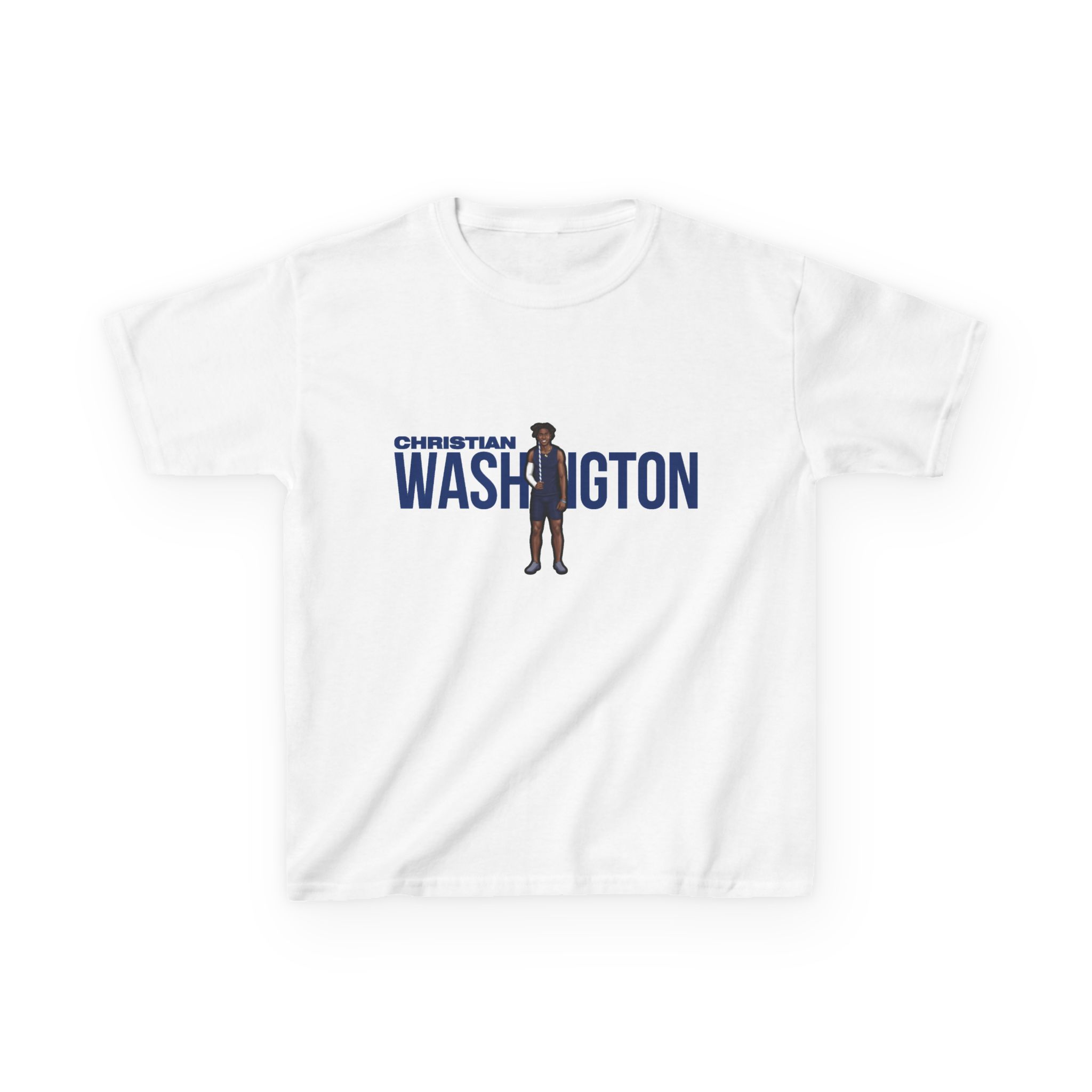 Youth Tee — character_player_name in White