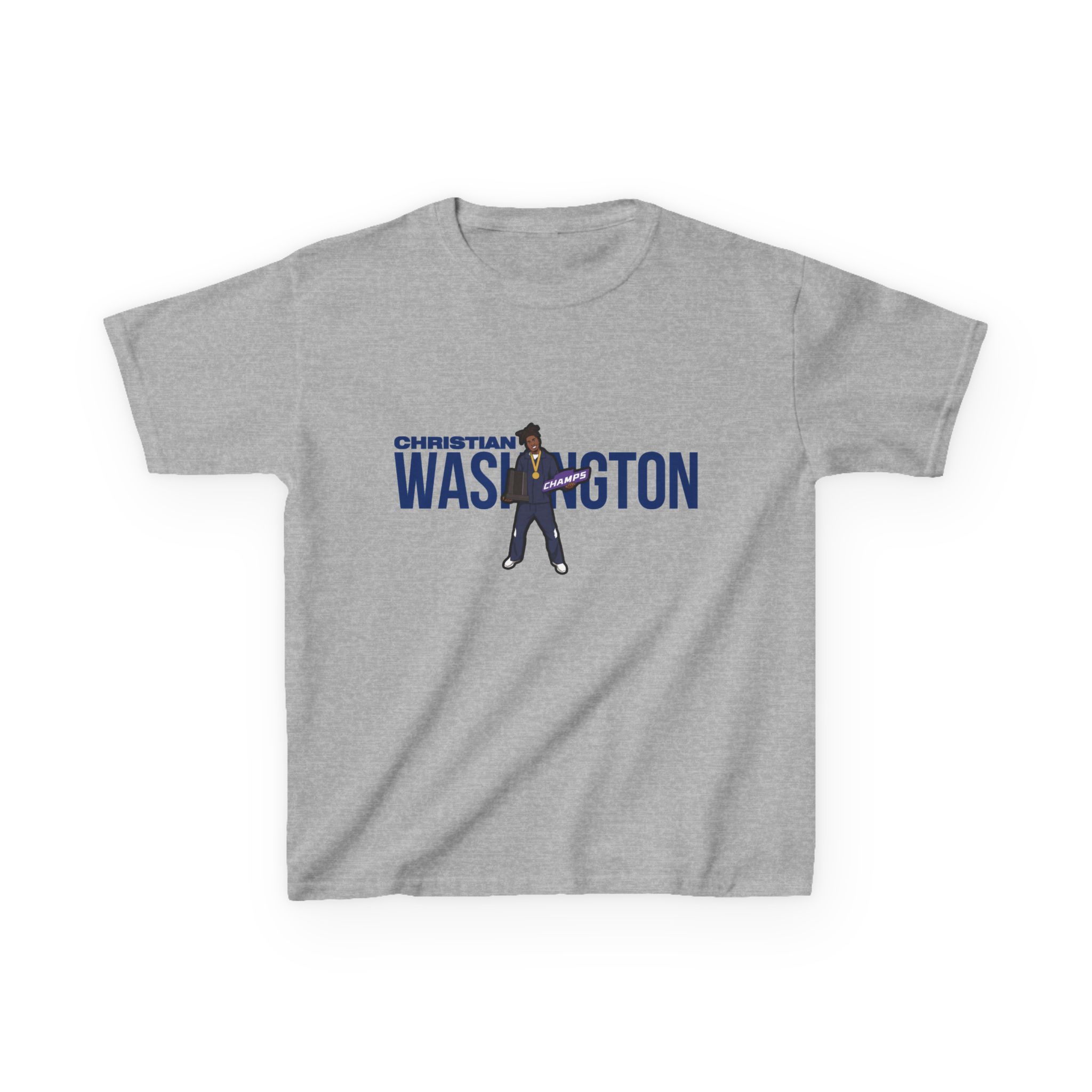 Youth Tee — character_player_name in Grey
