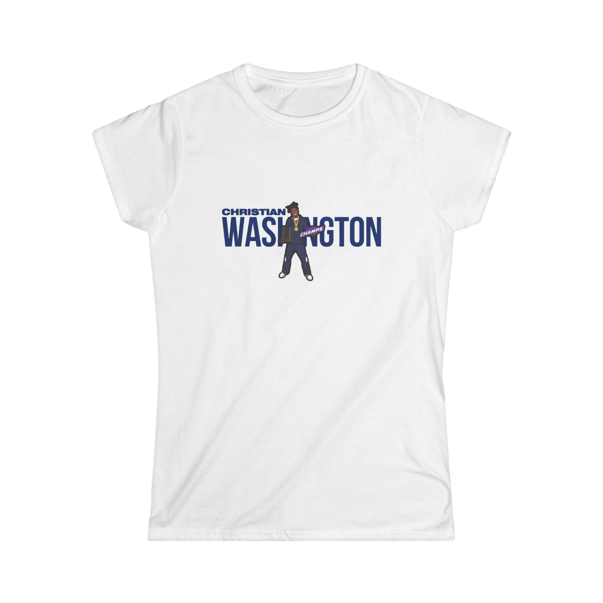 Women's Softstyle Tee — character_player_name in White