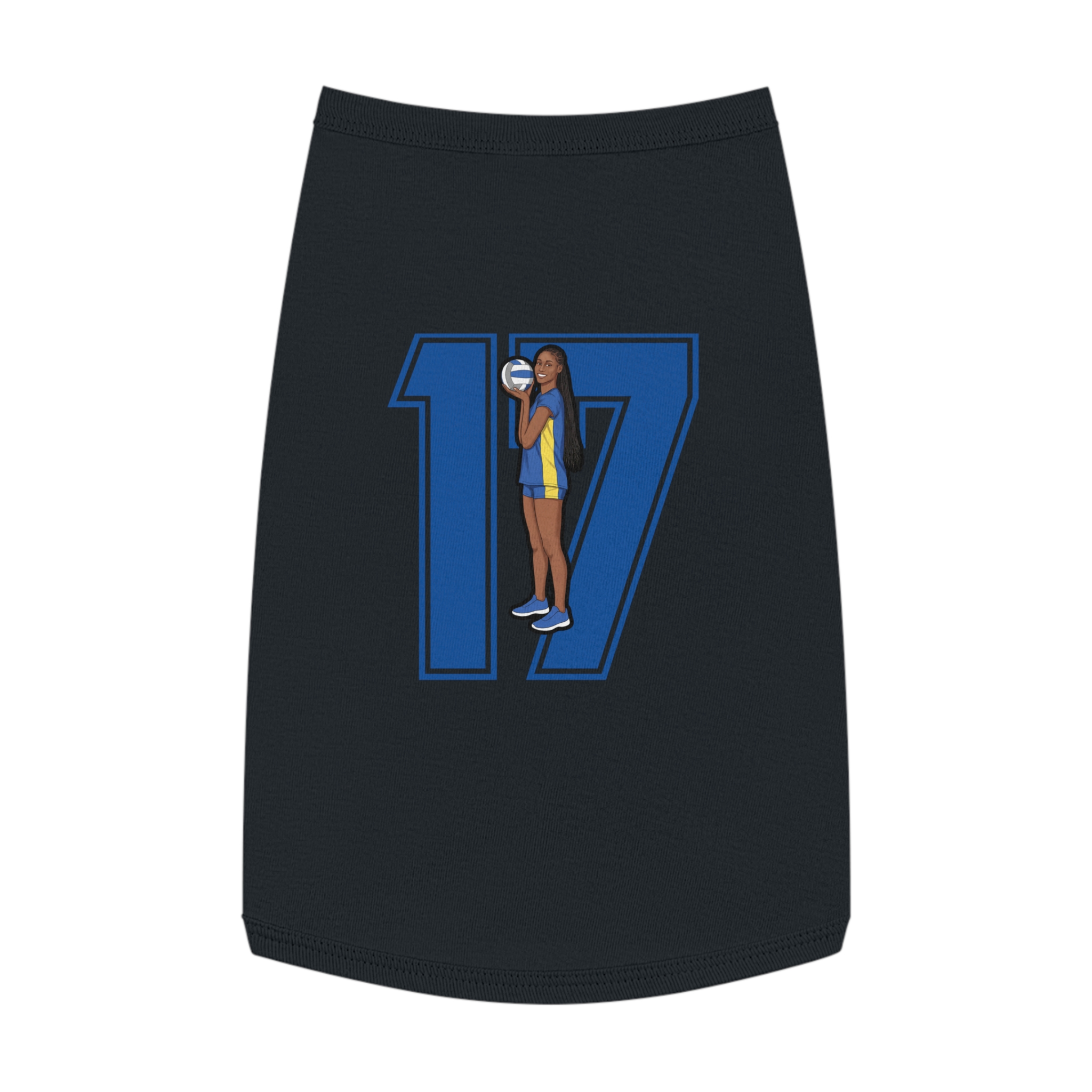 Pet Tank Top — character_number in Black