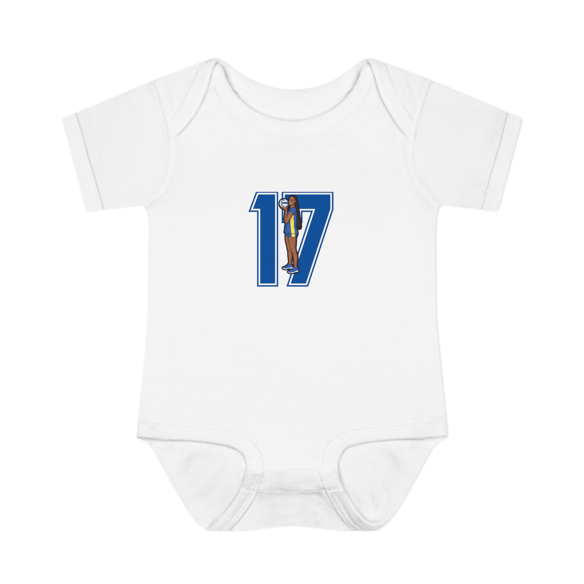 Baby Onesie — character_number in White