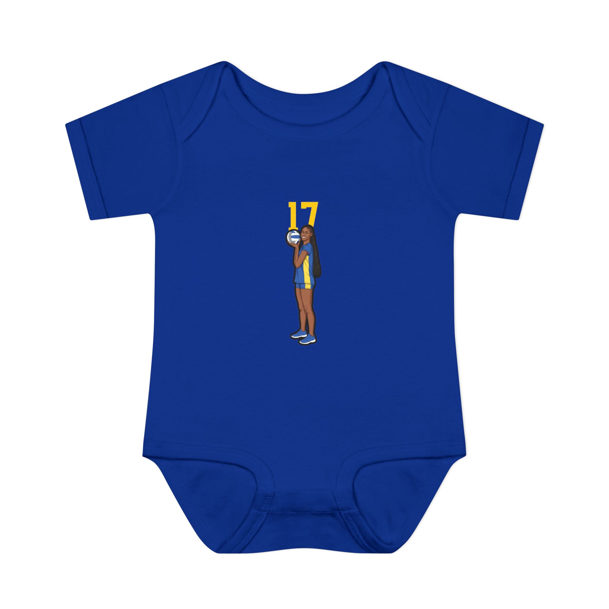 Baby Onesie — character_number_top in Royal