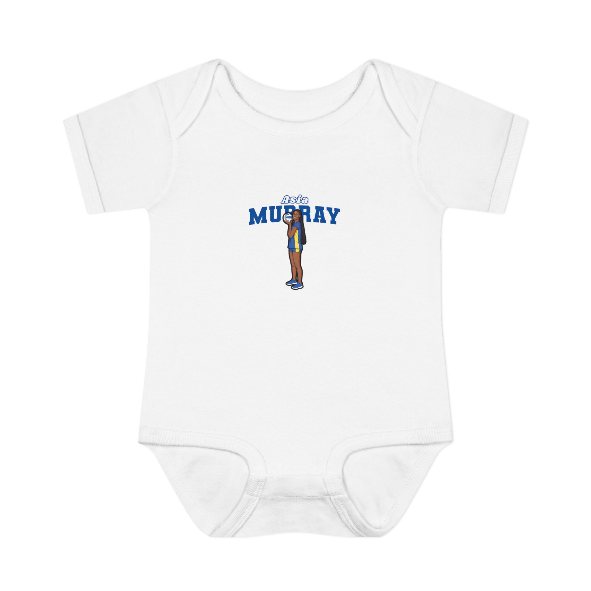 Baby Onesie — character_name_arch in White