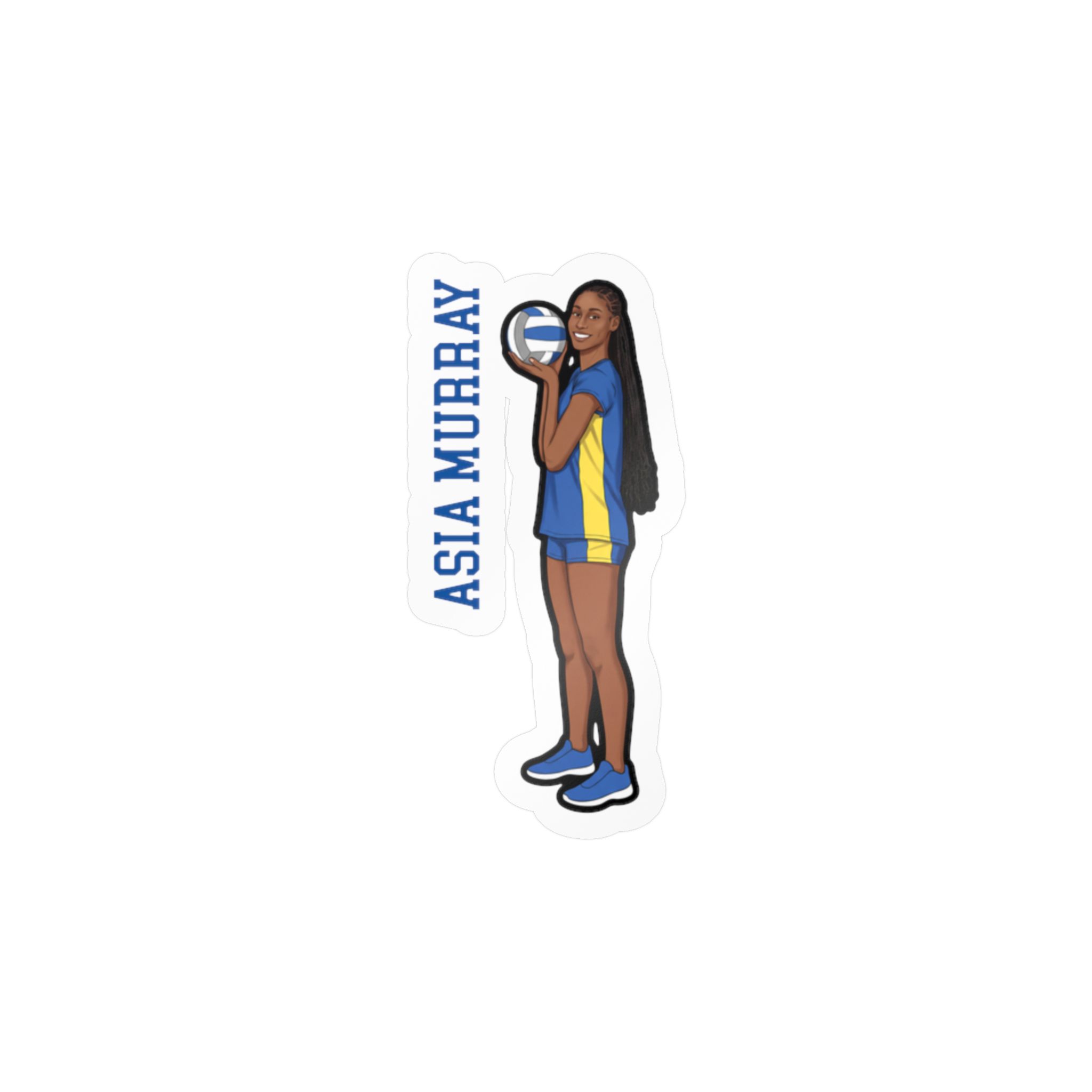 Vinyl Sticker — character_name_vertical in Classic