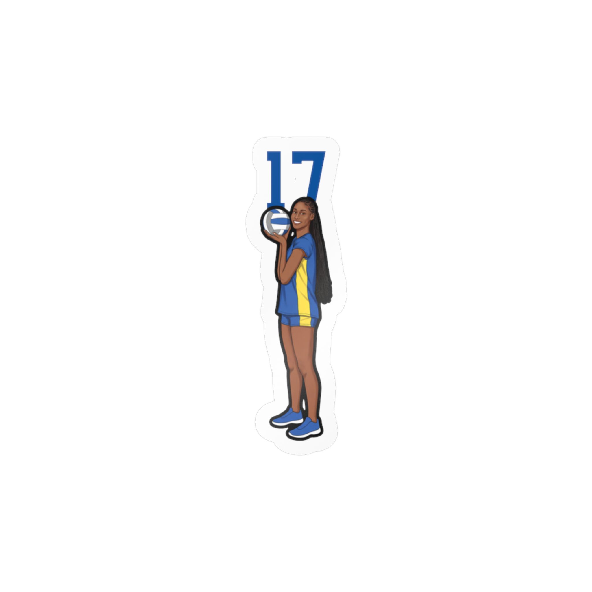 Vinyl Sticker — character_number_top in Classic