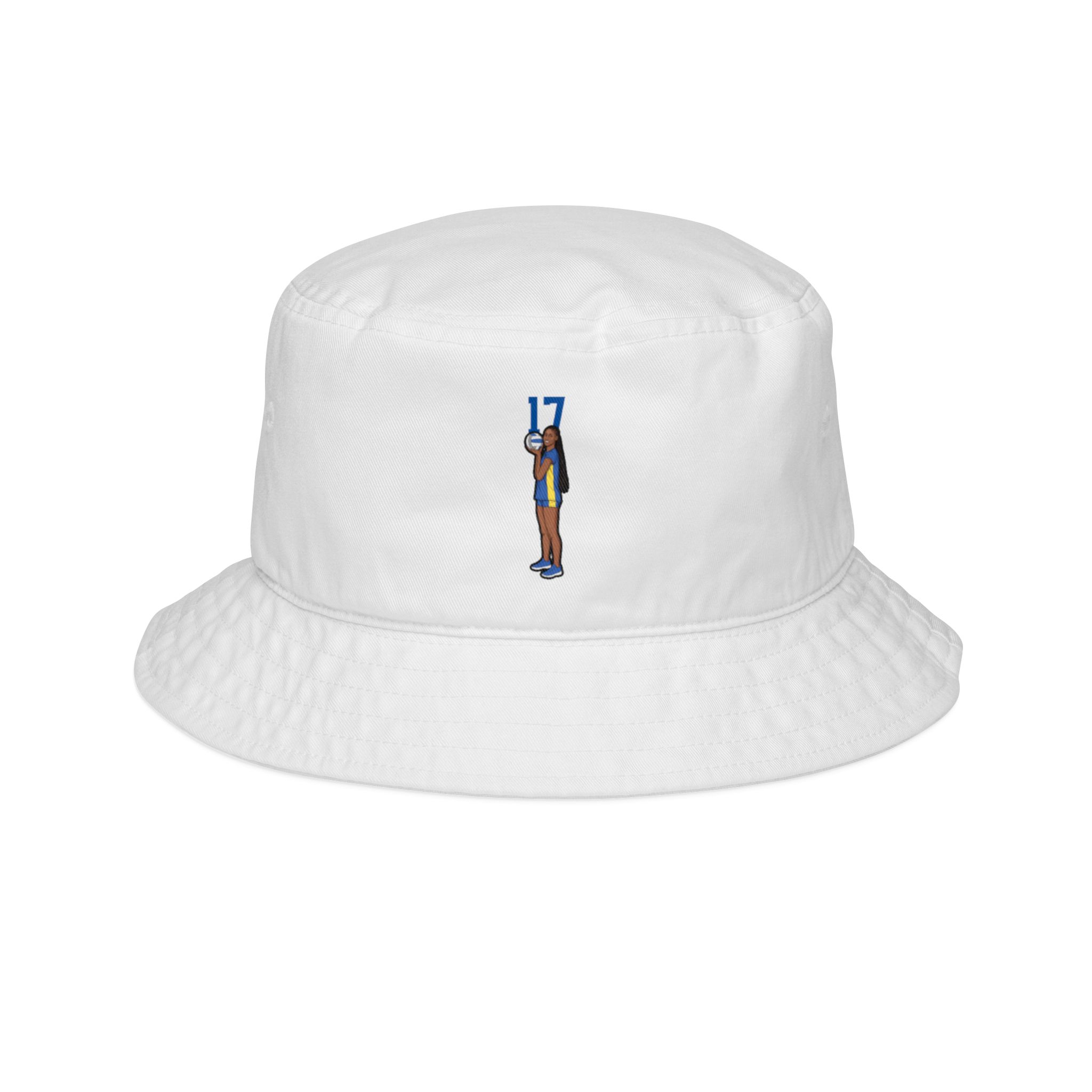Bucket Hat — character_number_top in White