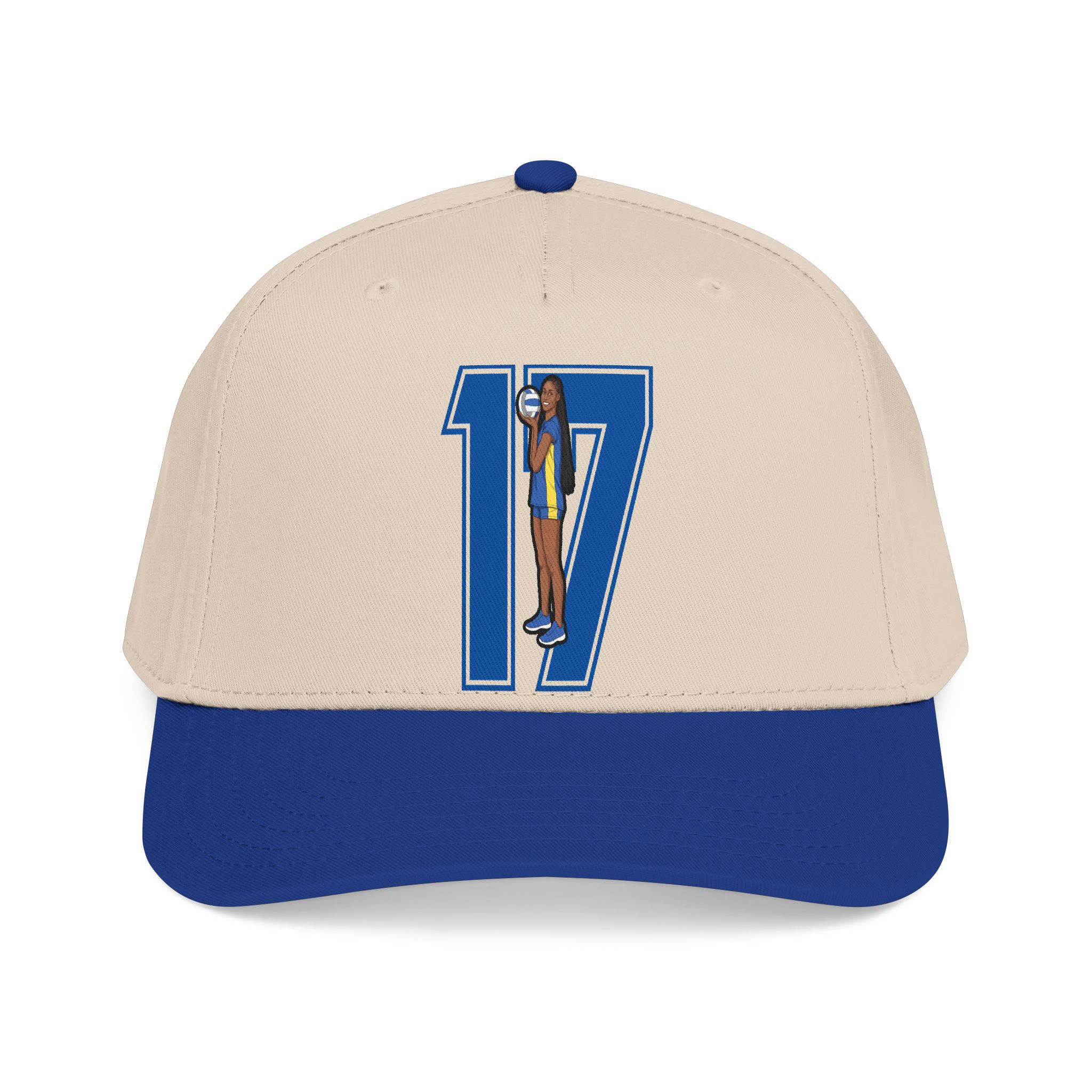 Baseball Cap — character_number in Royal / Natural