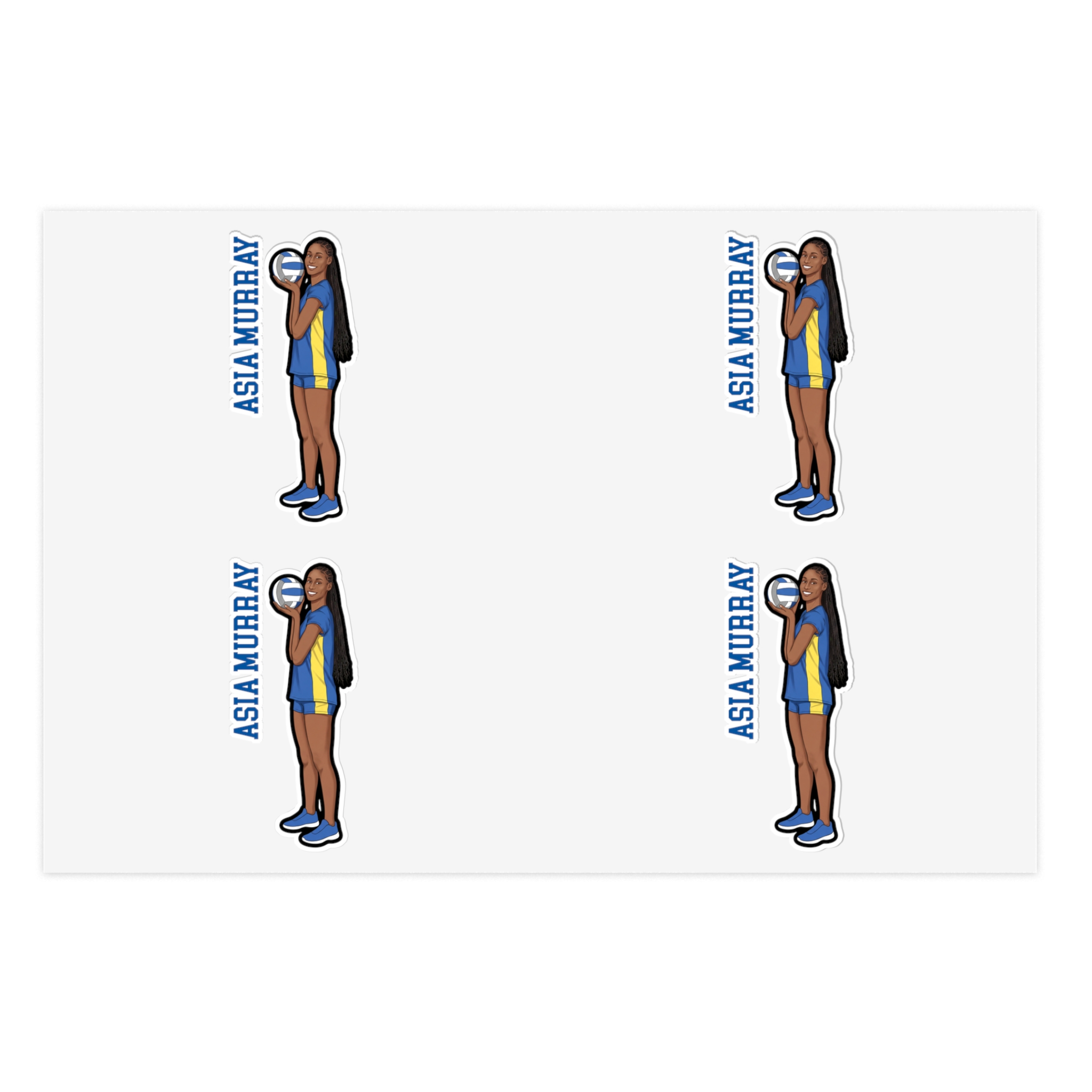 Sticker Sheet — character_name_vertical in Classic