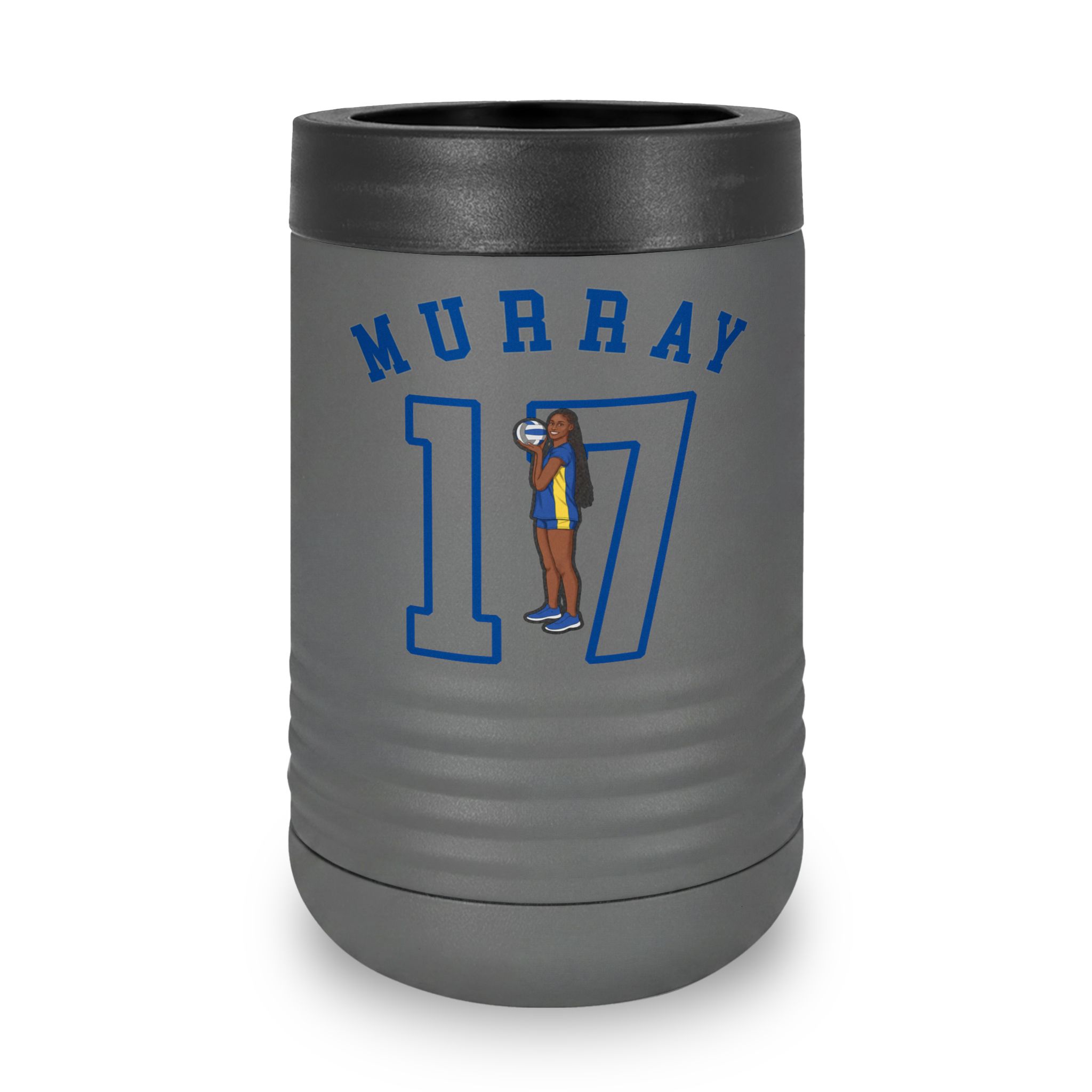Stainless Can Cooler — character_shirsey_arch in Grey
